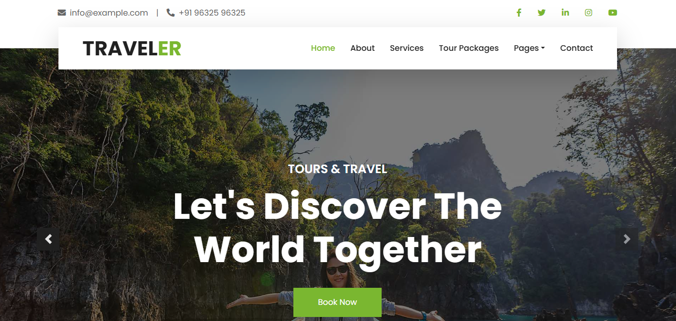 Travel Website Template -