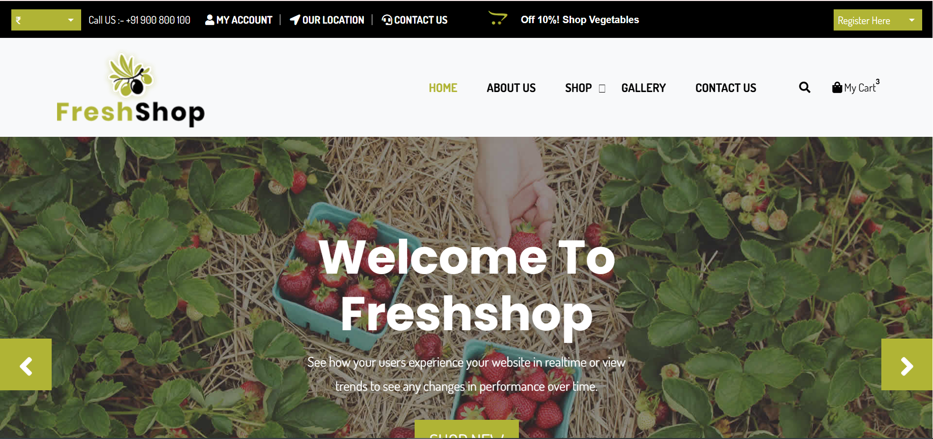 Freshop – Grocery & Organic Food eCommerce Template
