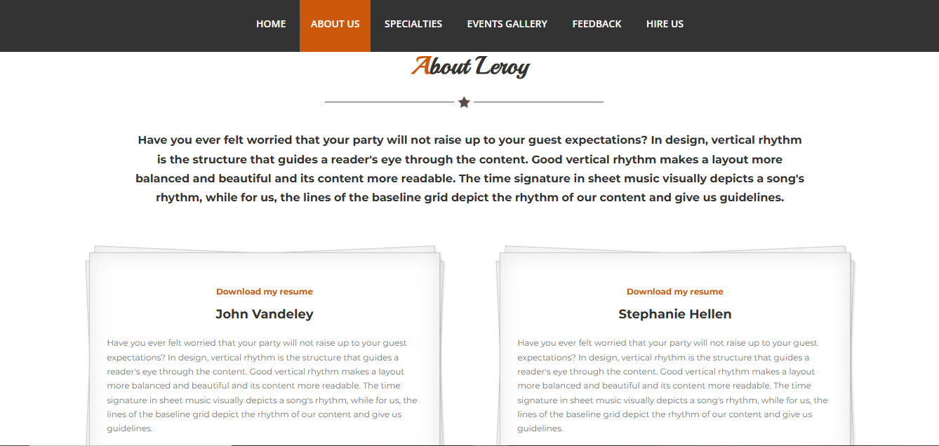 Leroy v1.0.1 – Elegant Multipurpose Website Template