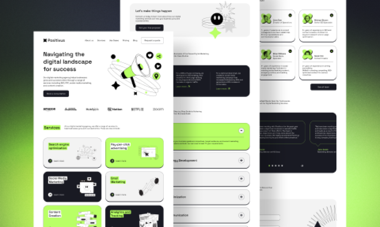 Positivus Landing Page Design