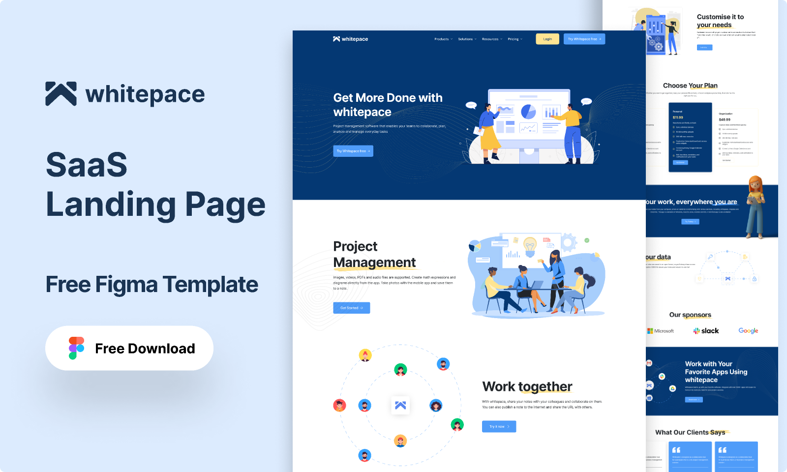 Whitepace - SaaS Landing Page