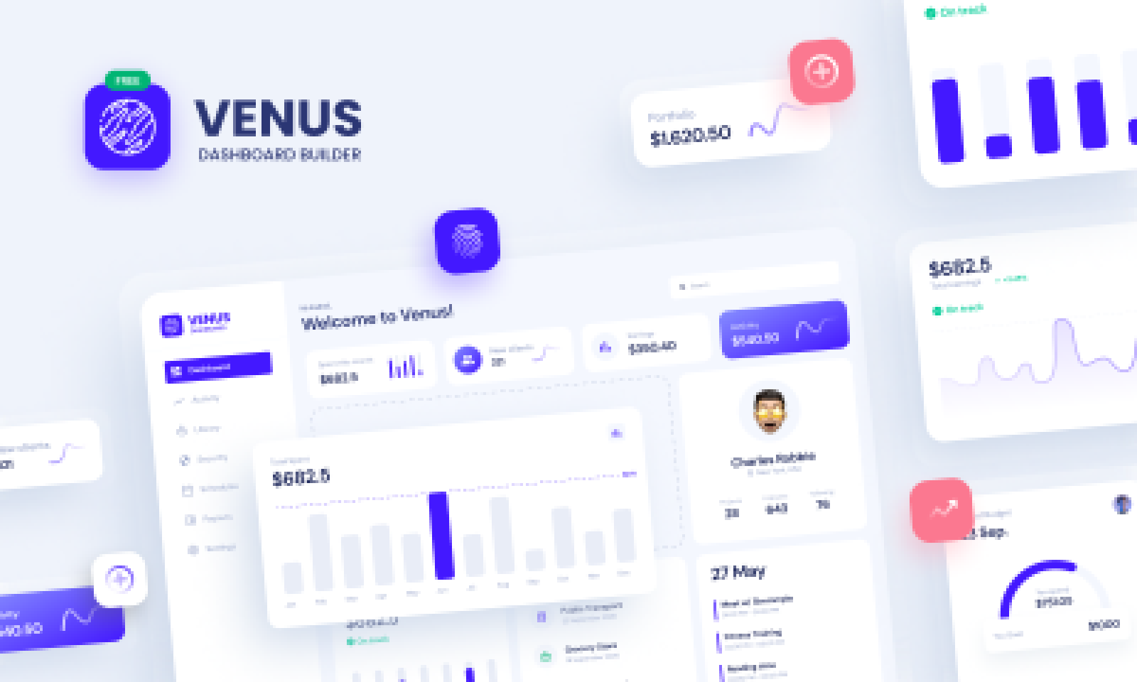 Venus - Dashboard Builder 2021 (Free Version)