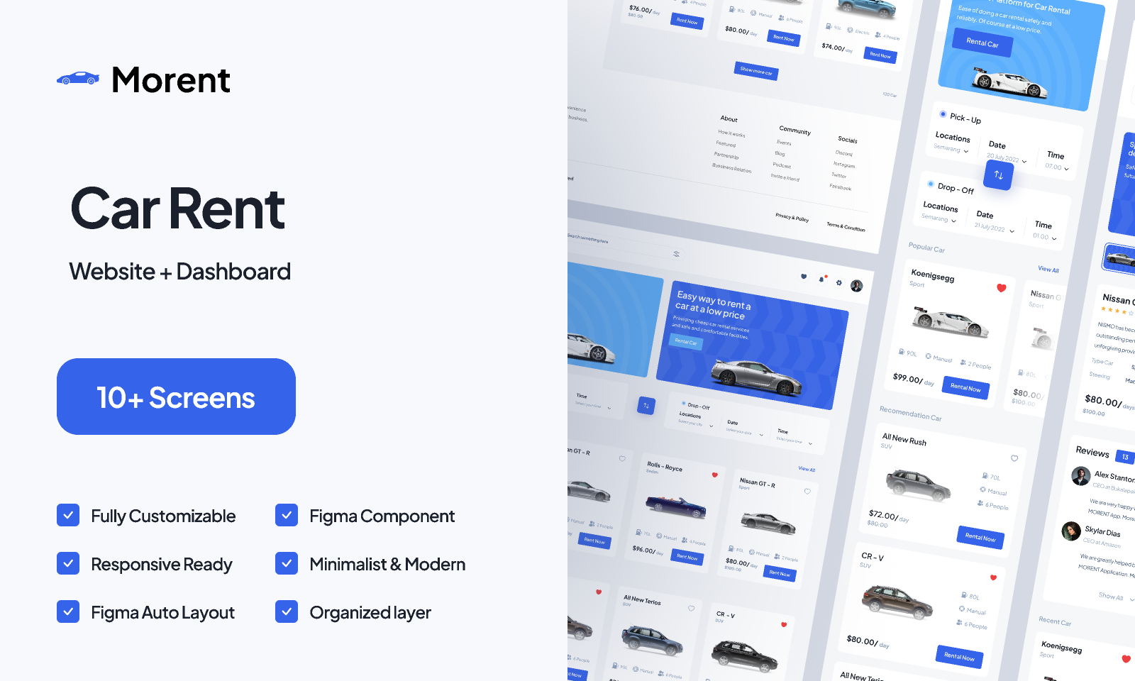 Car Rent Website Design - Pickolab Studio