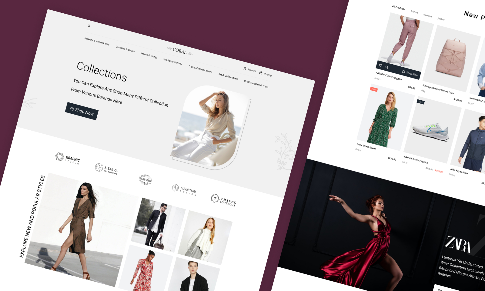 free ecommerce minimal template