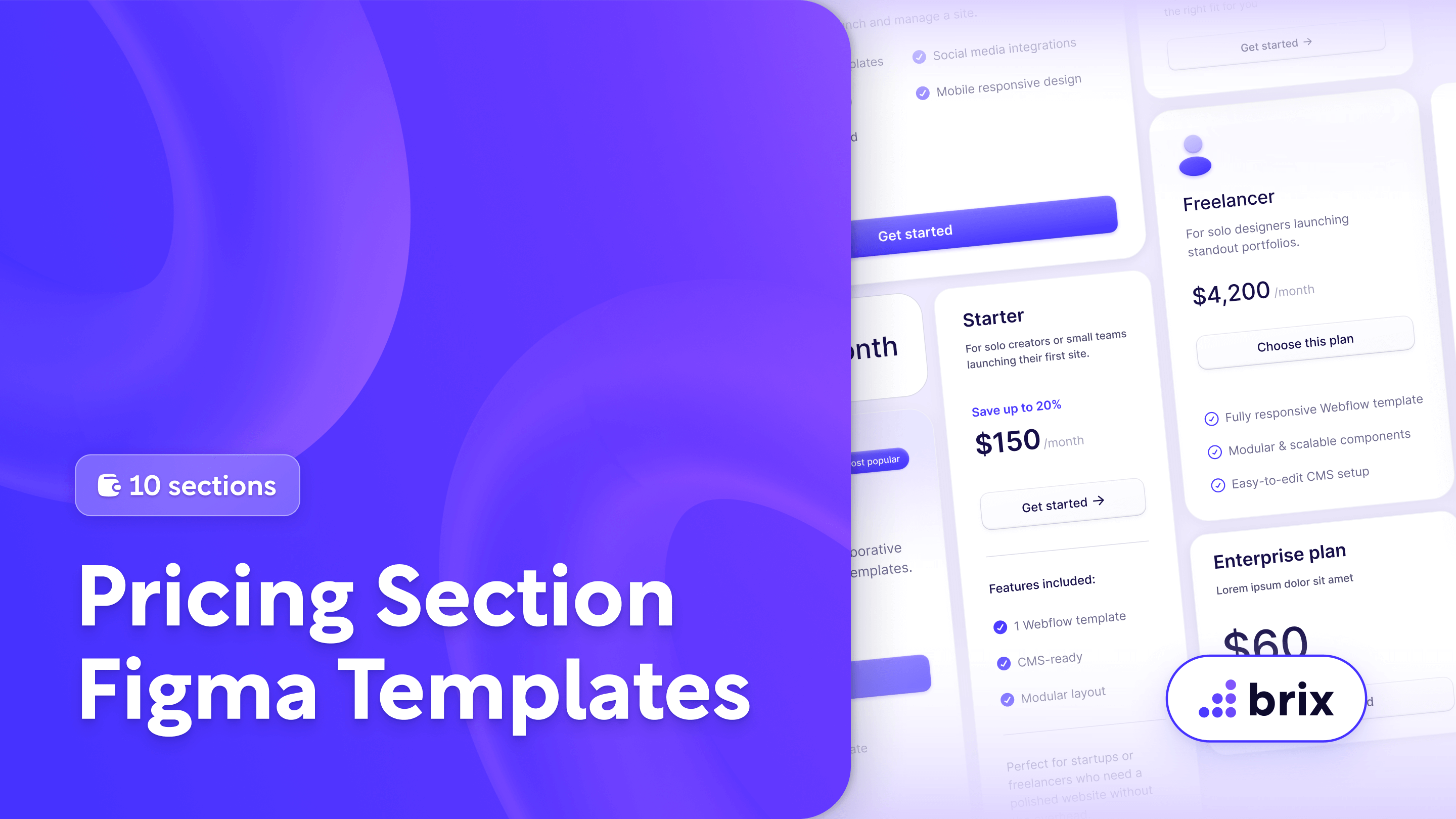 Website Pricing Tables | BRIX Templates