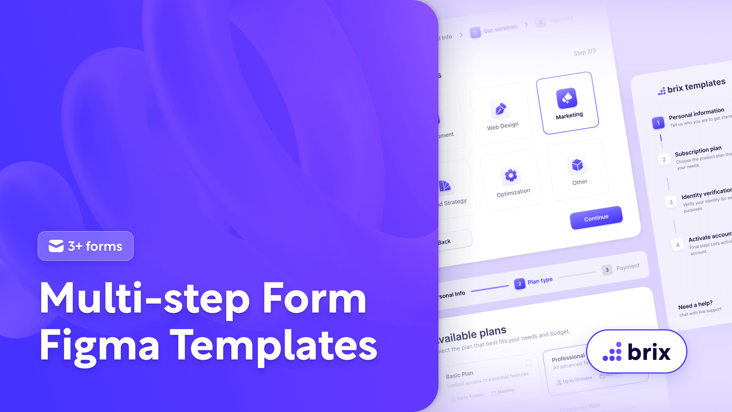 Multi-step Form Figma Template | BRIX Templates