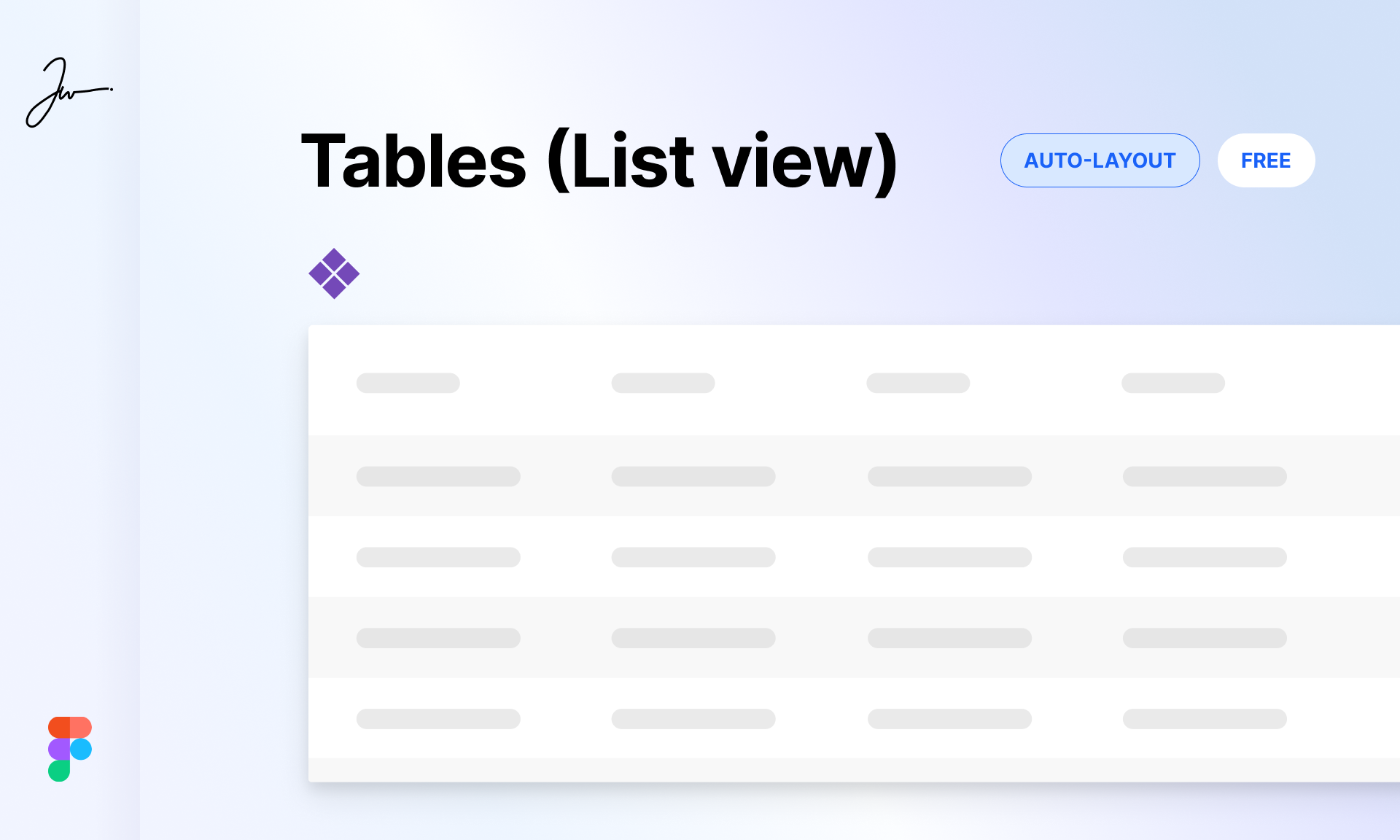 Tables (List view) - Auto-layout