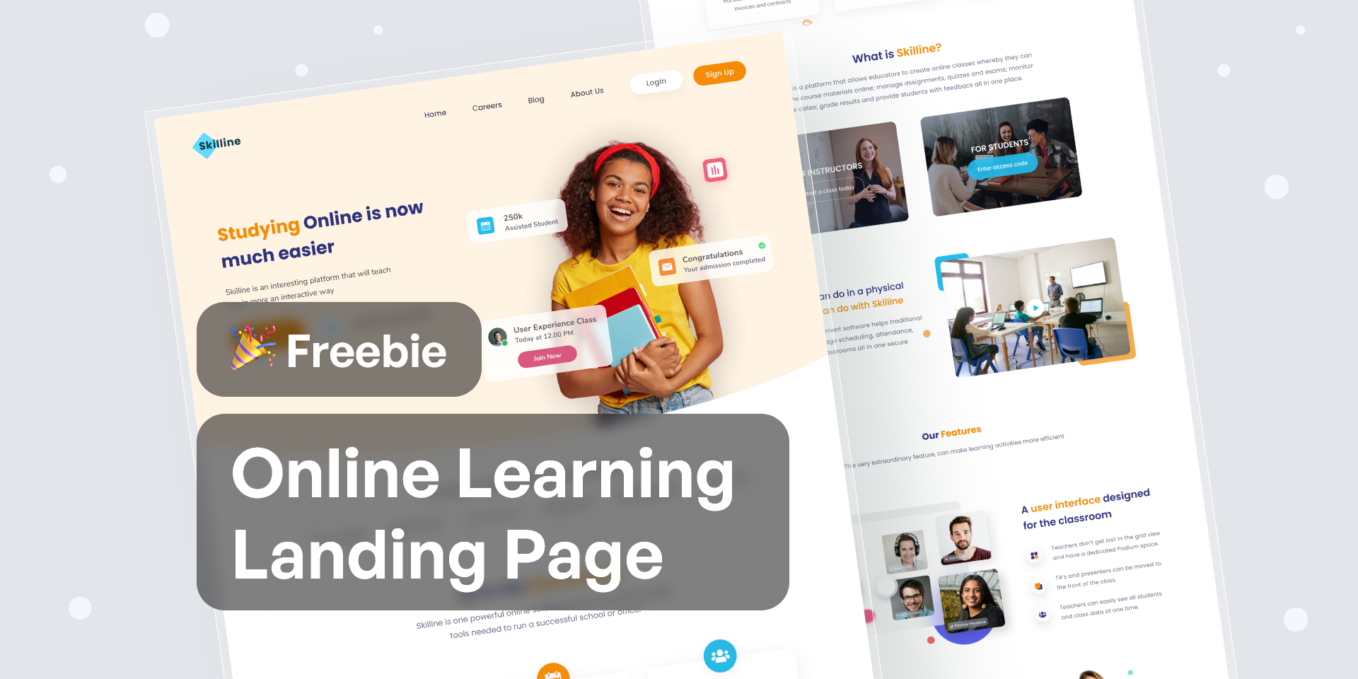 Online Learning Landing Page