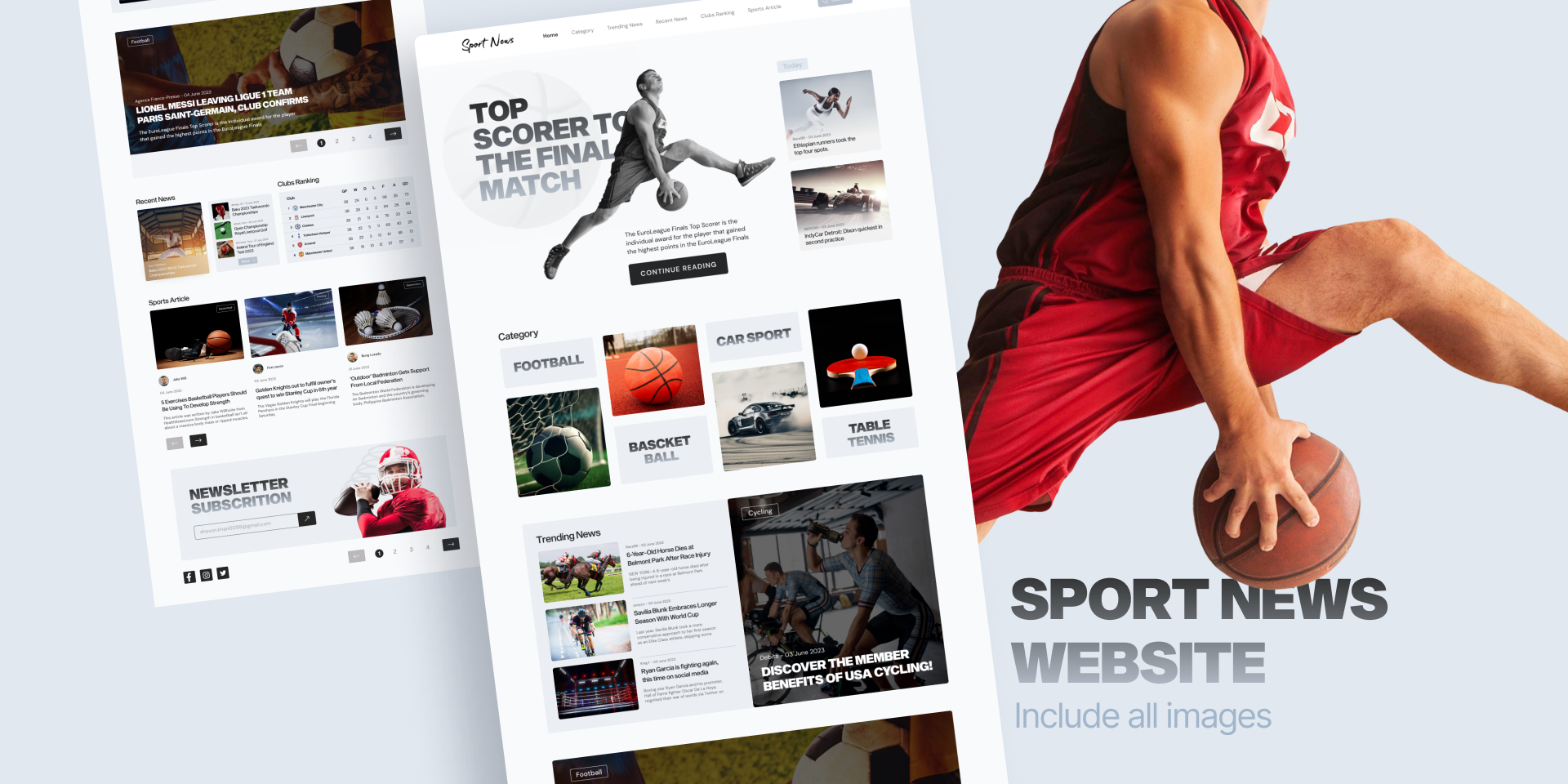 Sports news websites