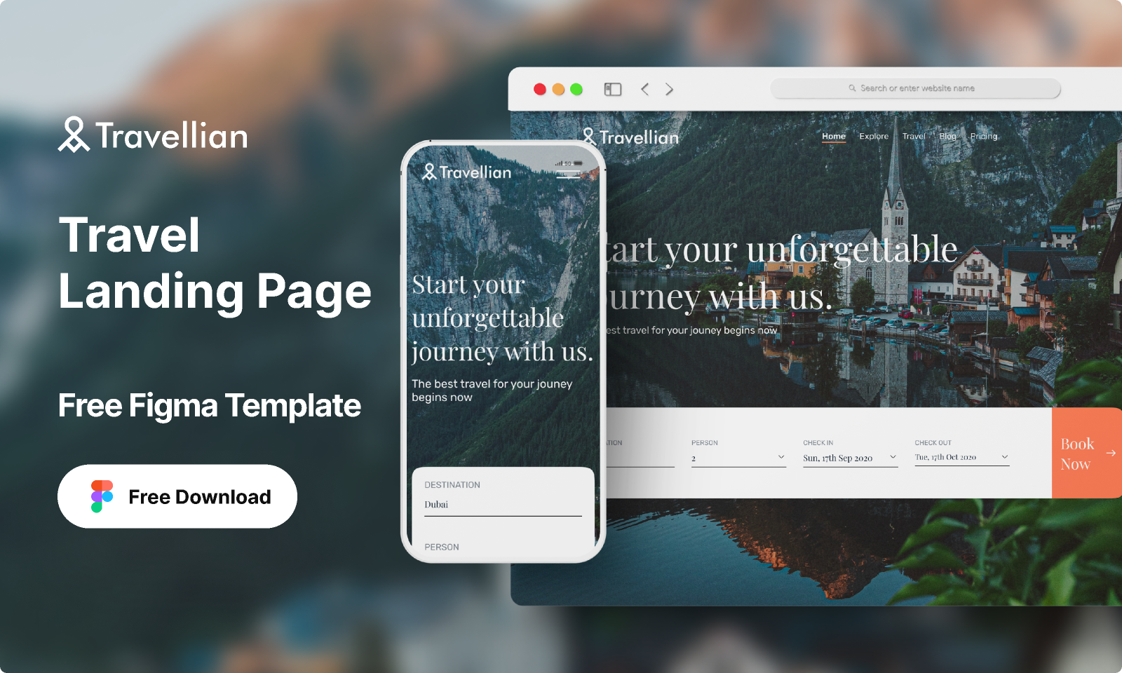 Travellian - Travel Agency Landing Page