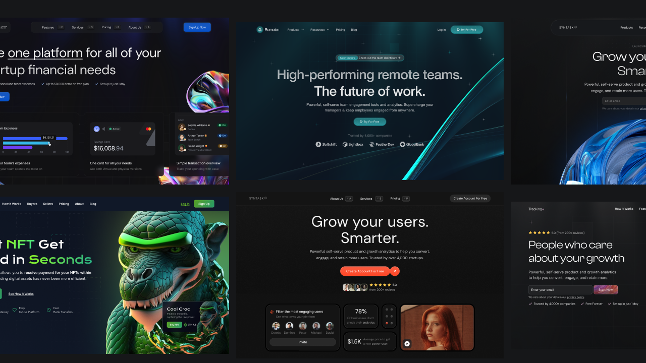 20 Fully Editable Hero Sections - Free Figma File