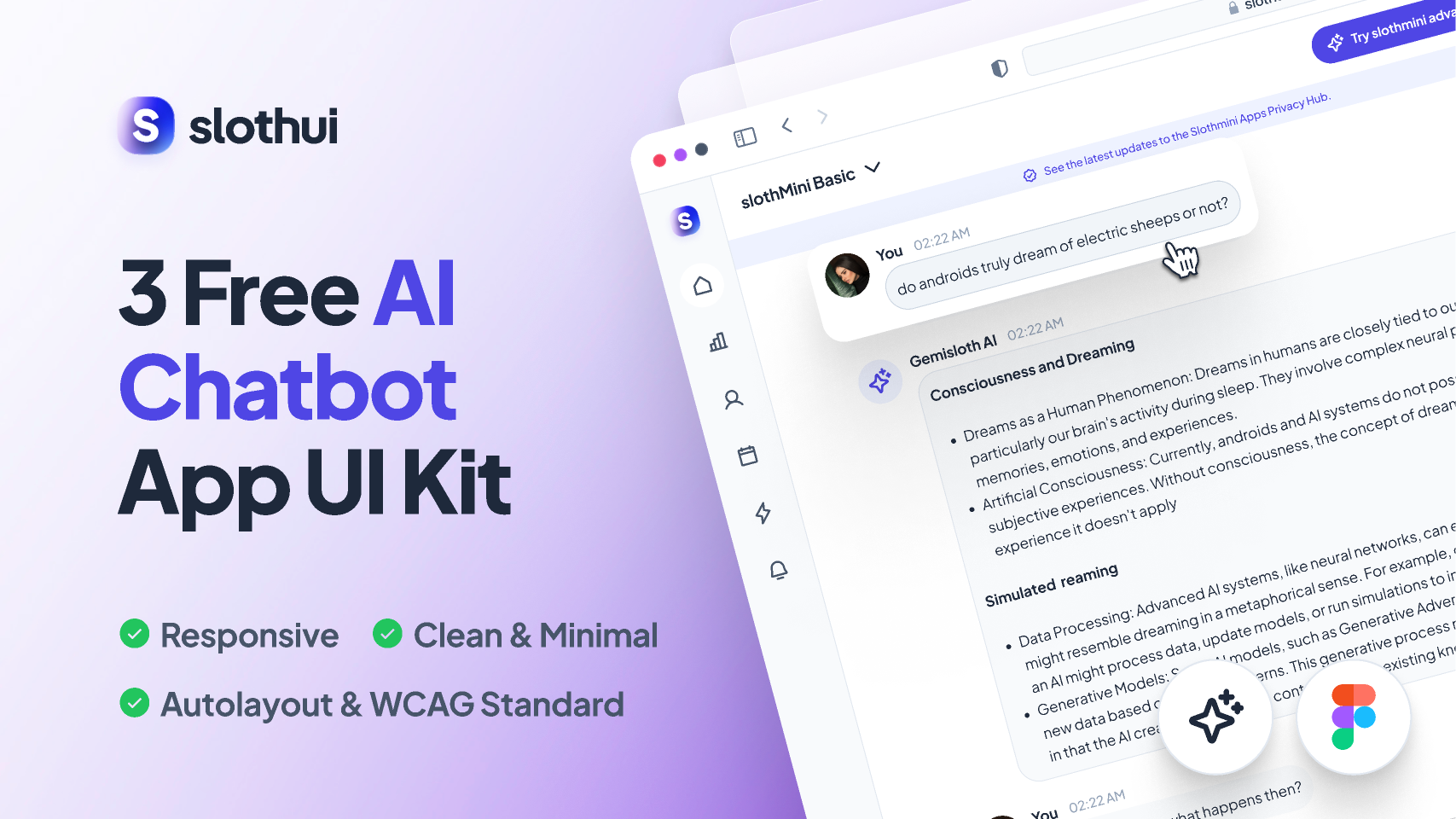 3 Free AI Chatbot App UI Kit