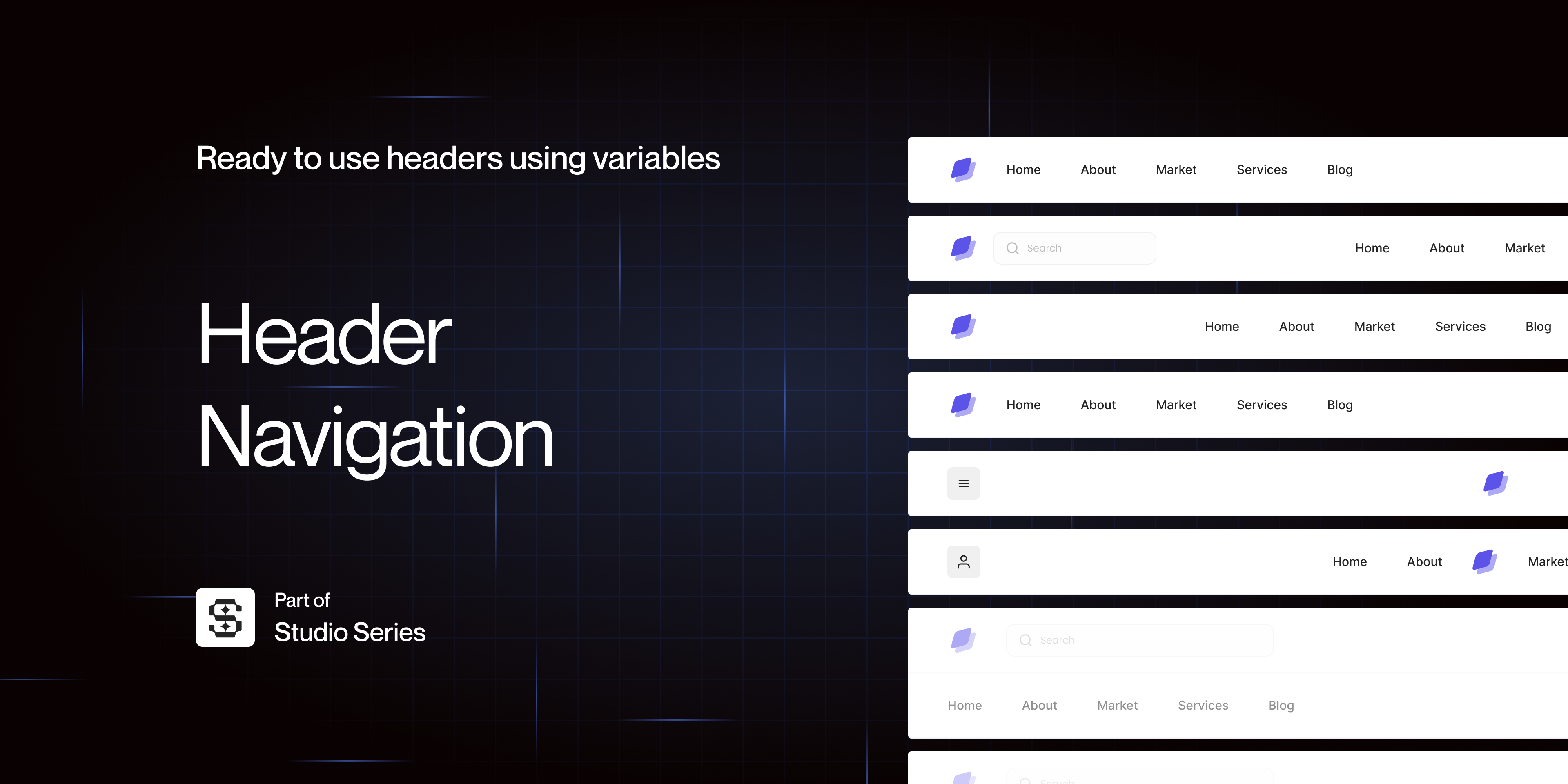 Header Navigation using variables