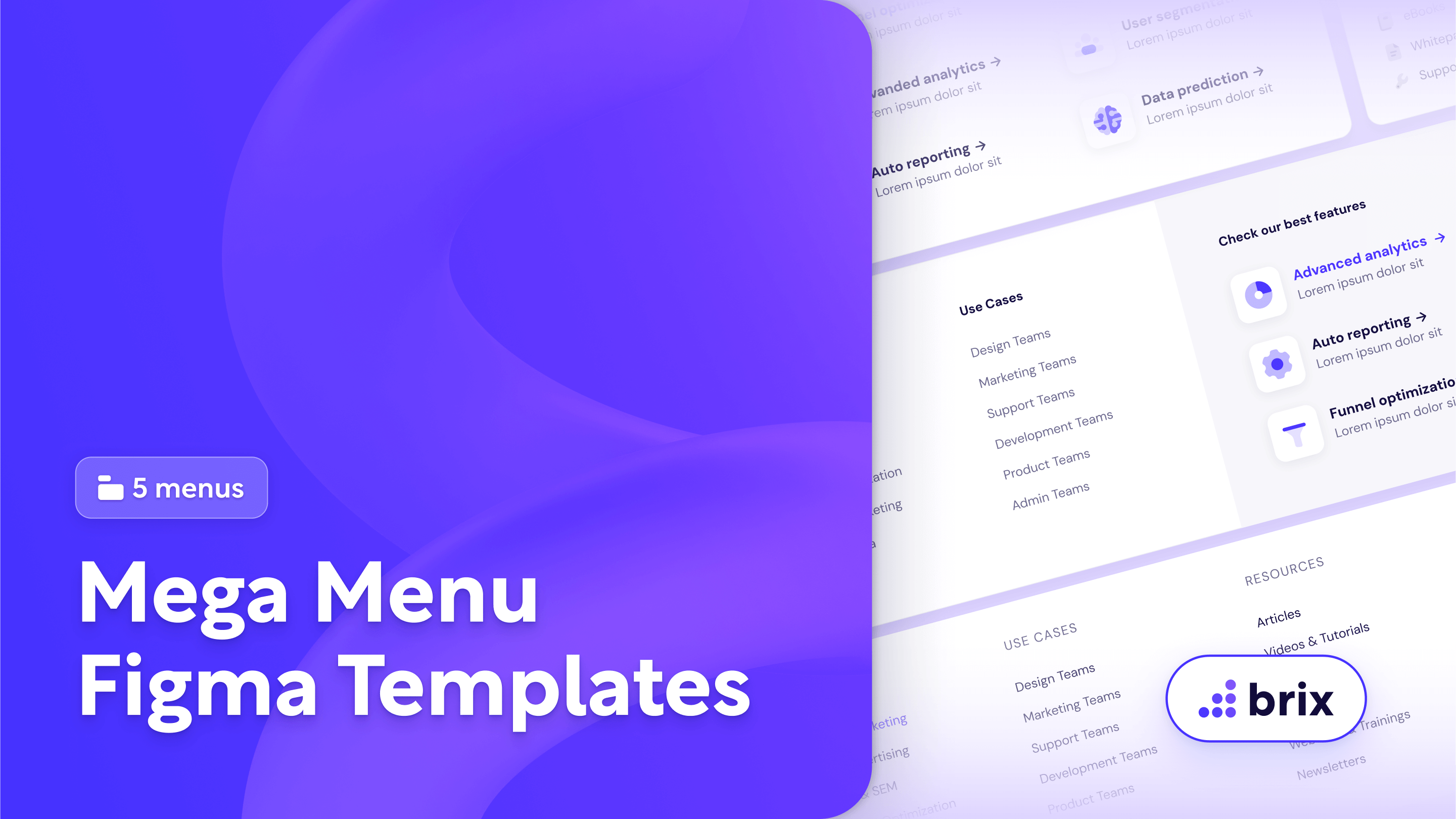 Website Dropdown Megamenus | BRIX Templates