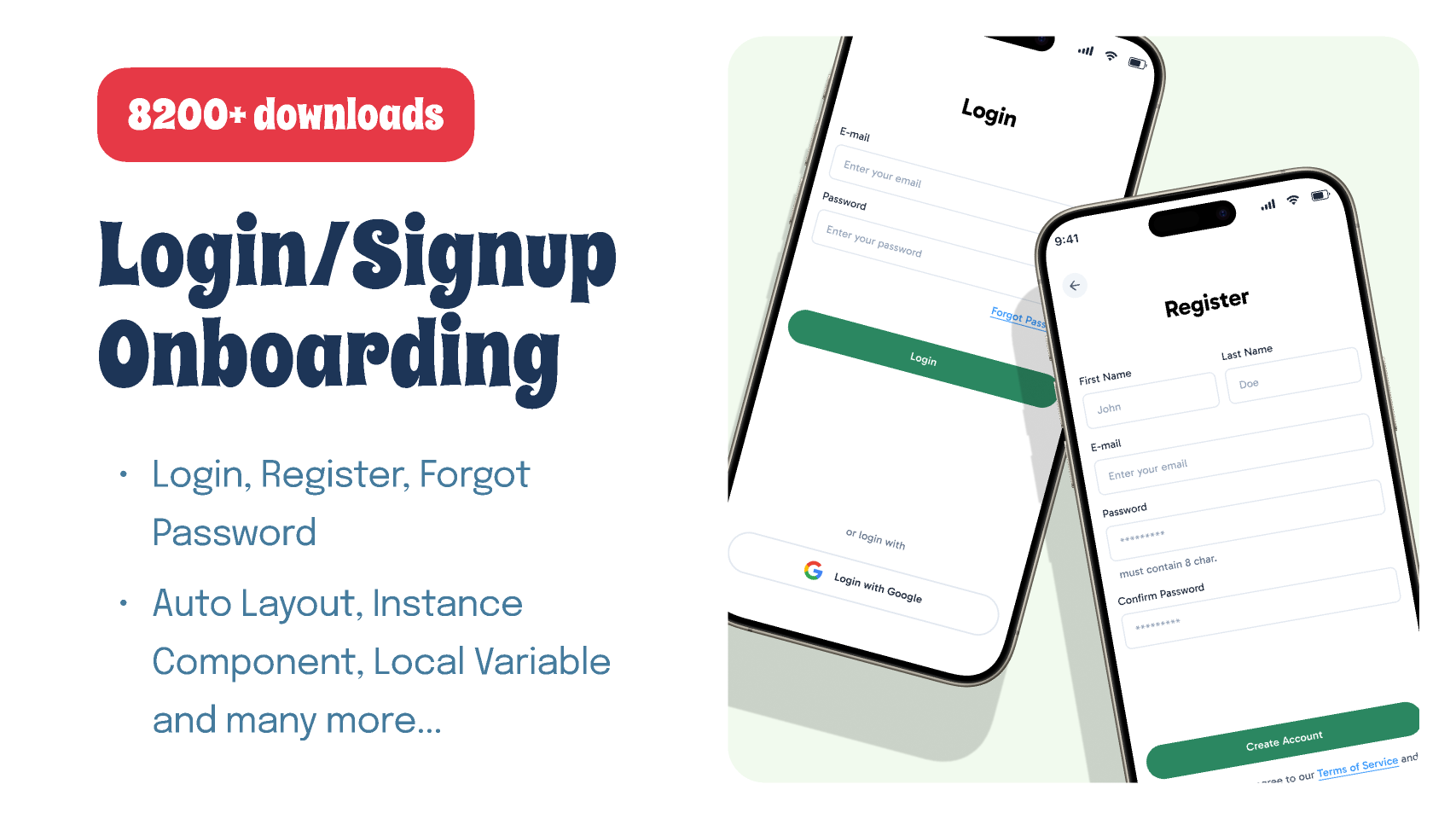 Login/Signup Screen (Onboarding)