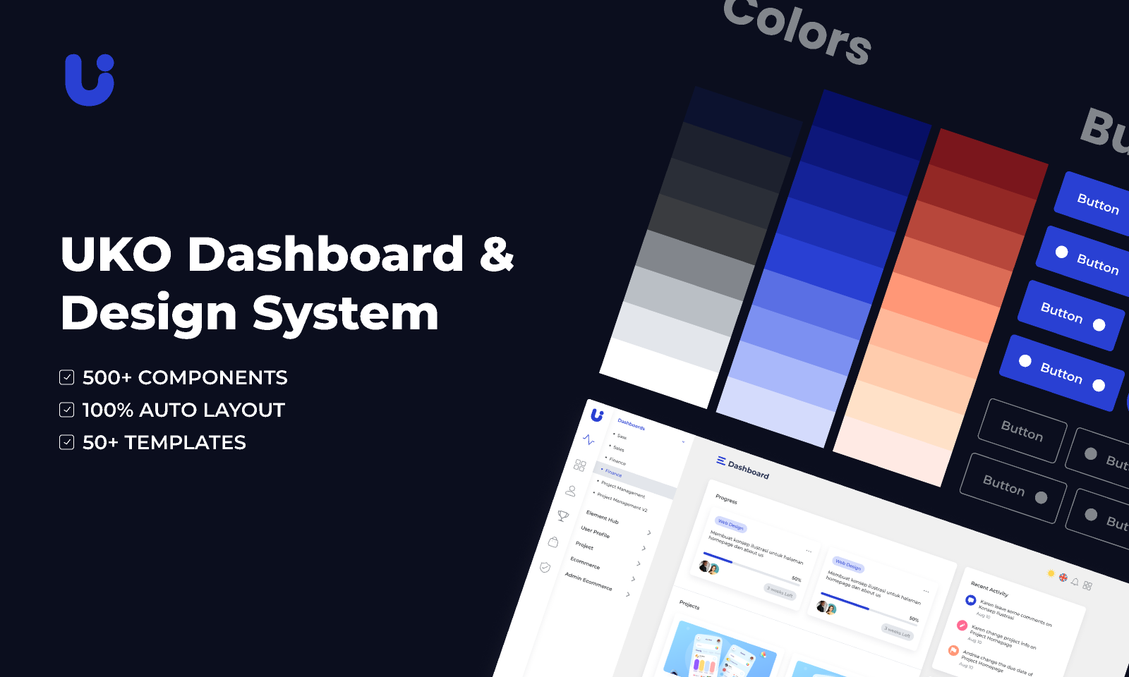 UKO - UI Kit & Dashboard Design System