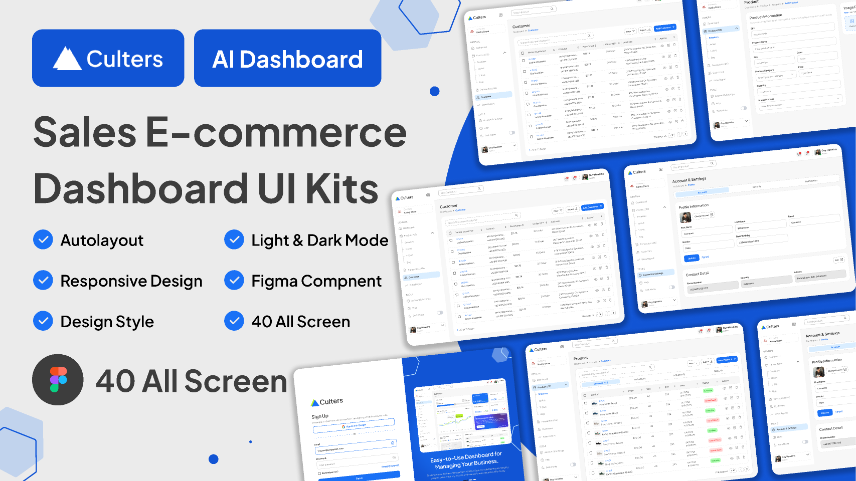 Sales E-commerce Dashboard UI Kits 100%free (Increase Your Sales, E-Shop Insights