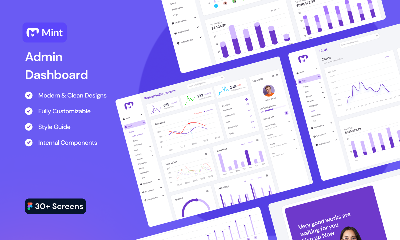 Free Admin Dashboard UI Kit