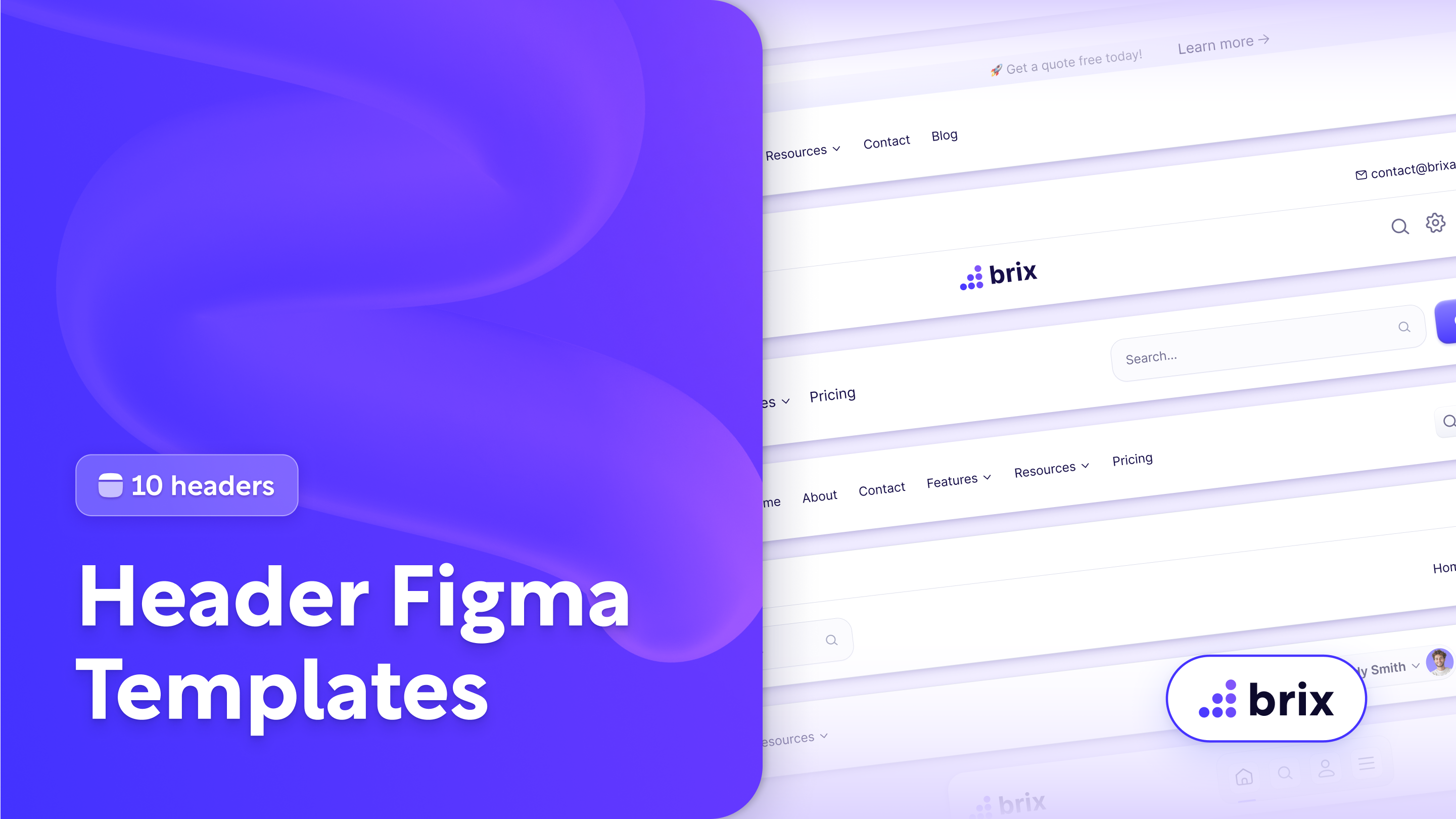 Website Headers | BRIX Templates