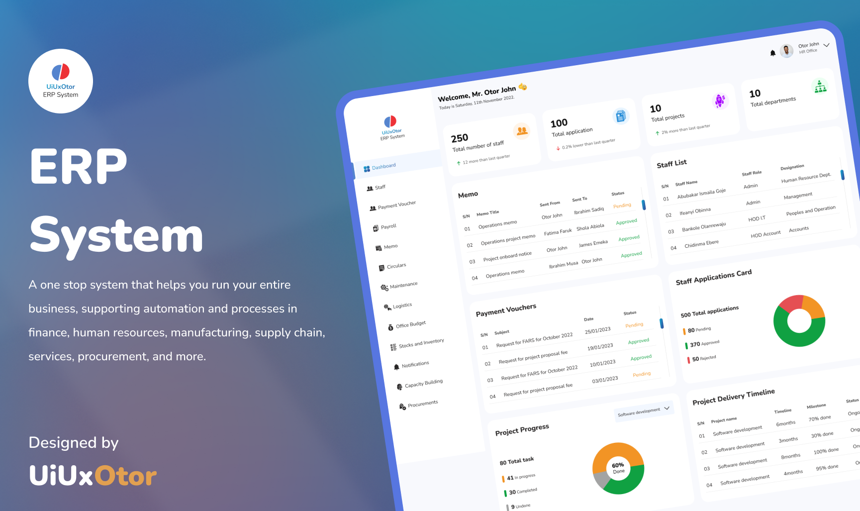 UiUxOtor ERP System (HR Module)