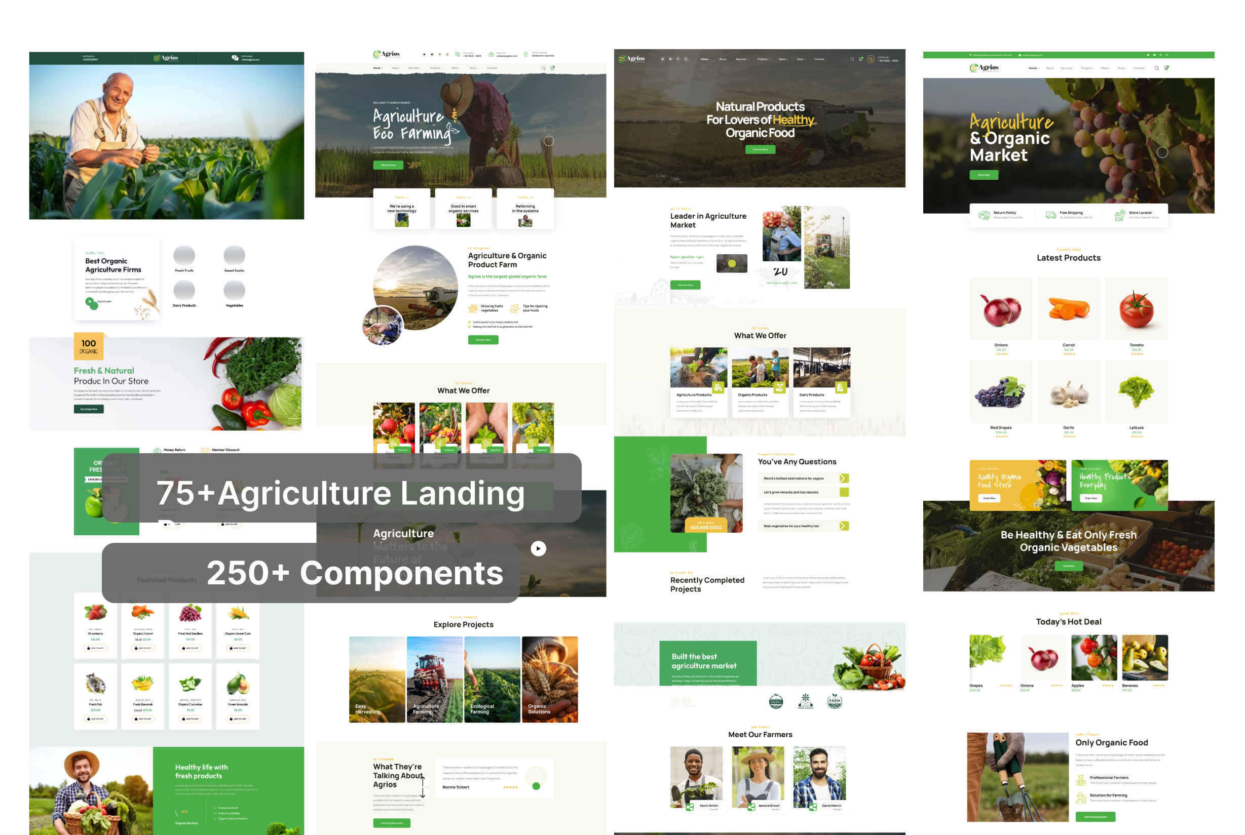 75+ Agriculture Landing website templates