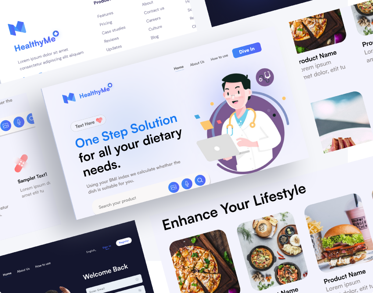 HealthyMe - HealthCare Web UI