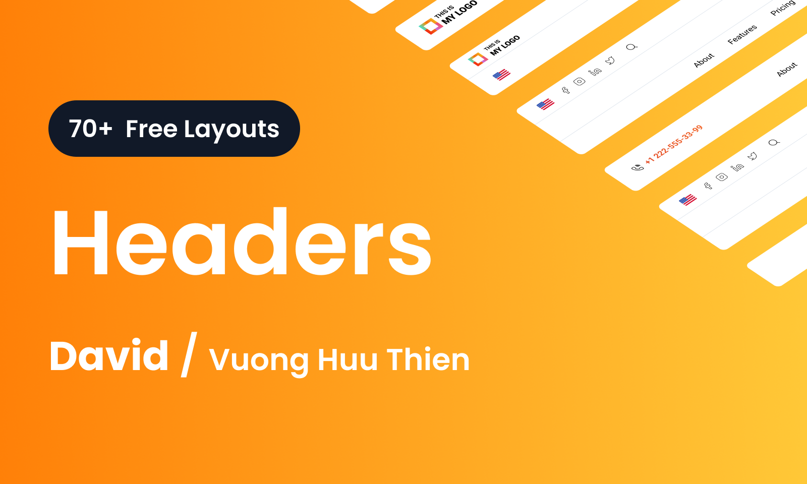 70+ FREE Headers Layout (Navbar)
