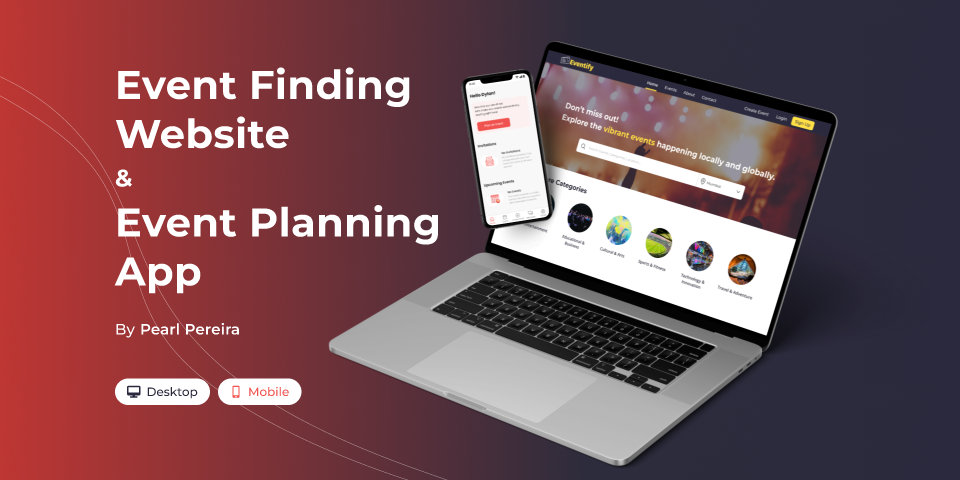 Eventify - An Event Finder Website, & EventJoy - A small Event Planning app
