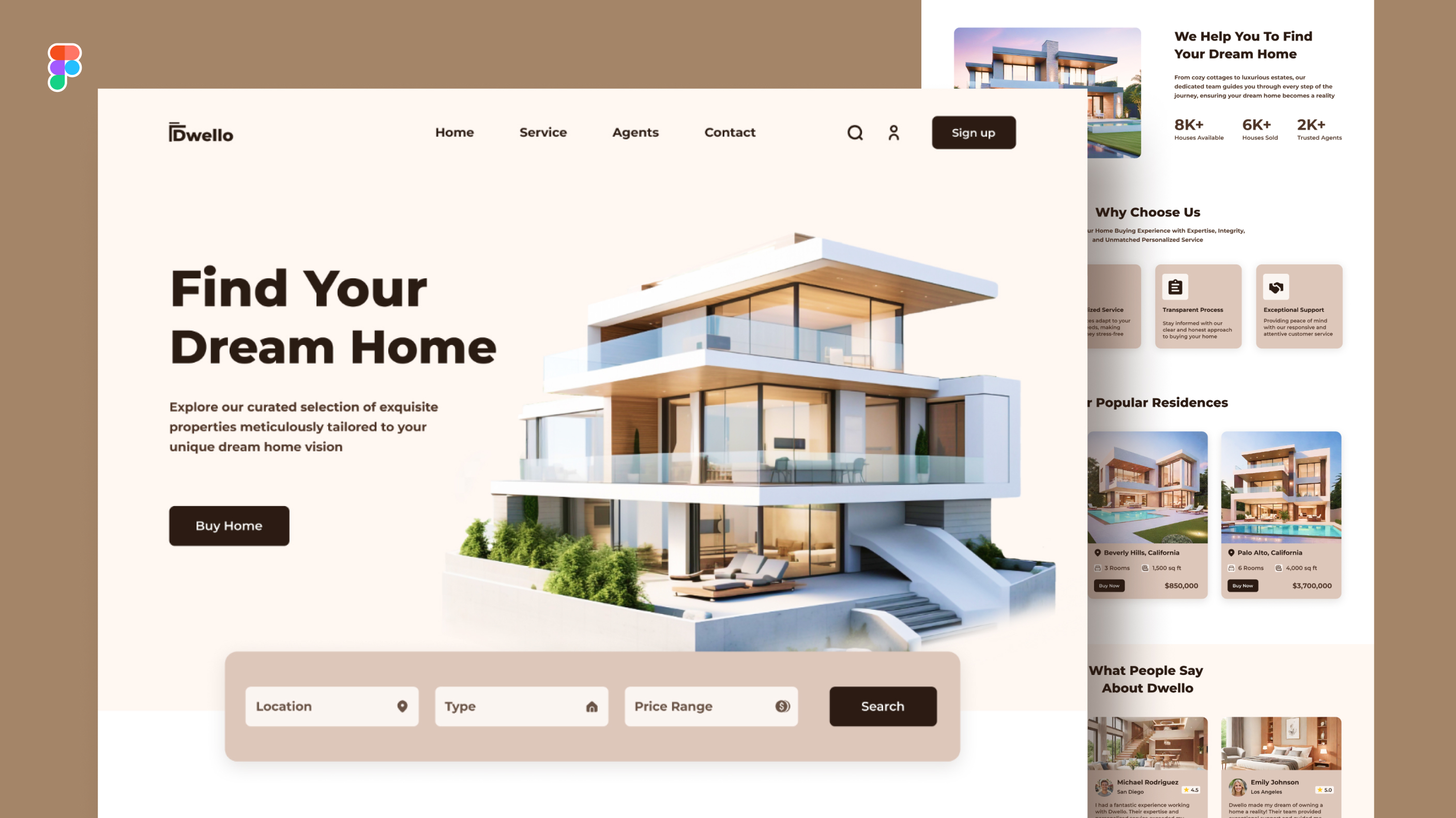 Find Your Dream Home Website UI Template