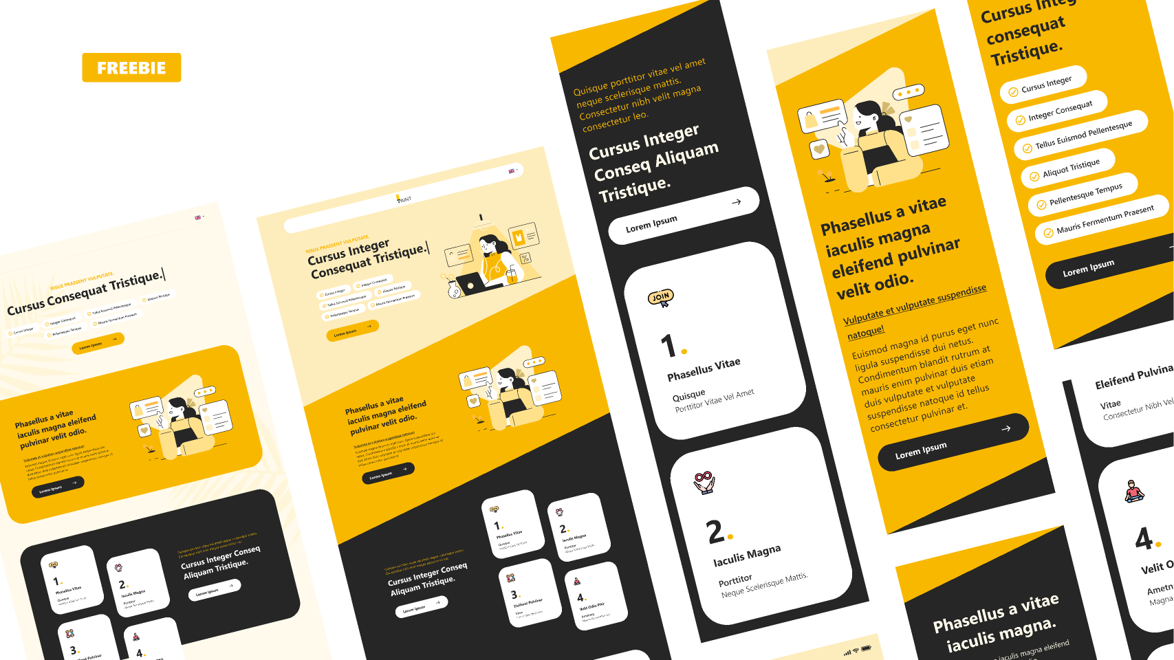 Freebie Interactive Website & Mobile Responsive Designs