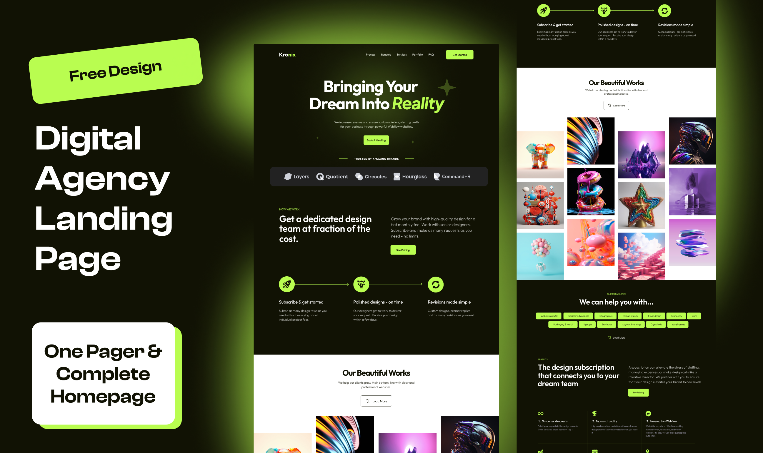 Digital Agency landing page (Freebie)