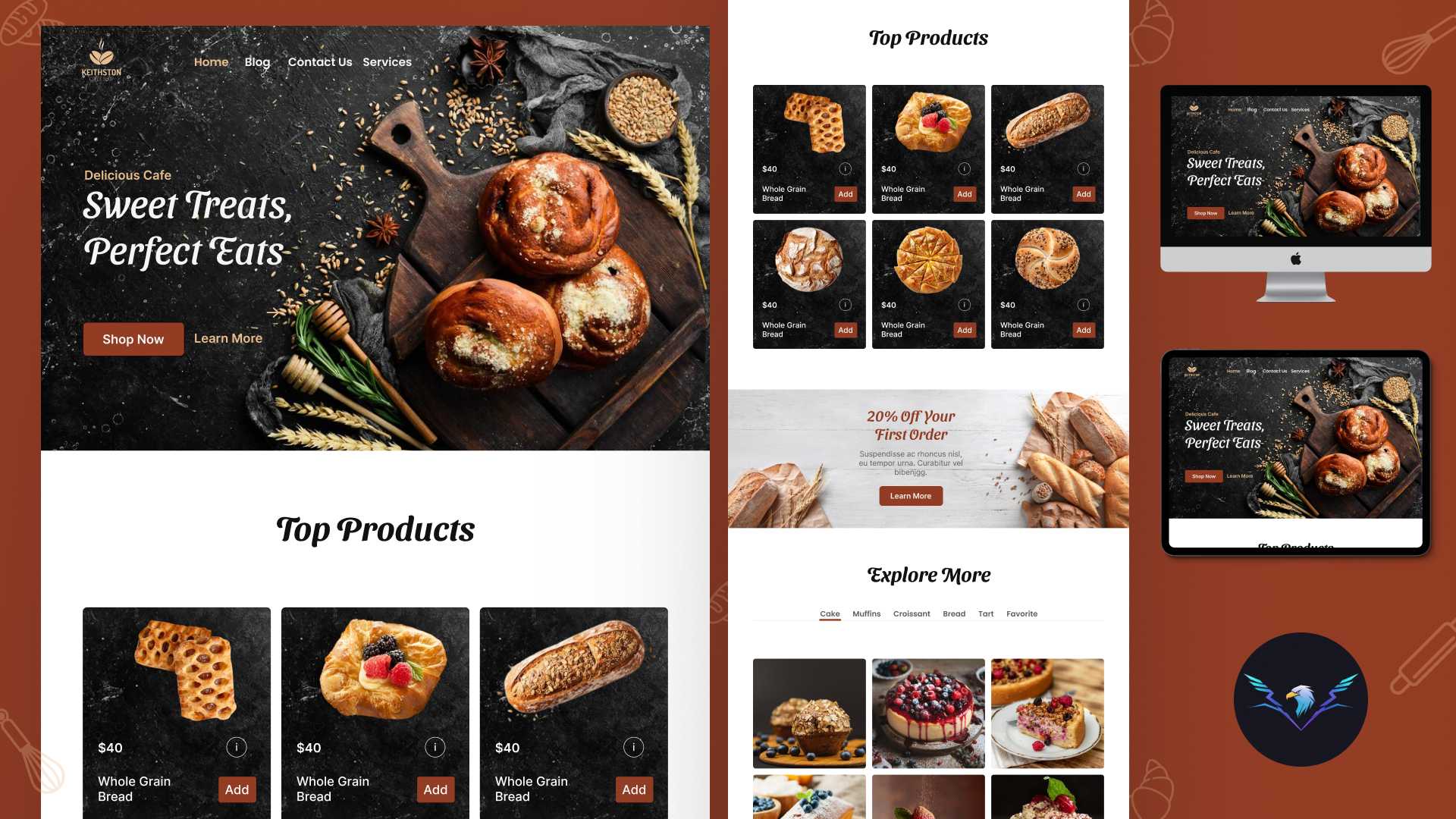 Bakery Website Ui