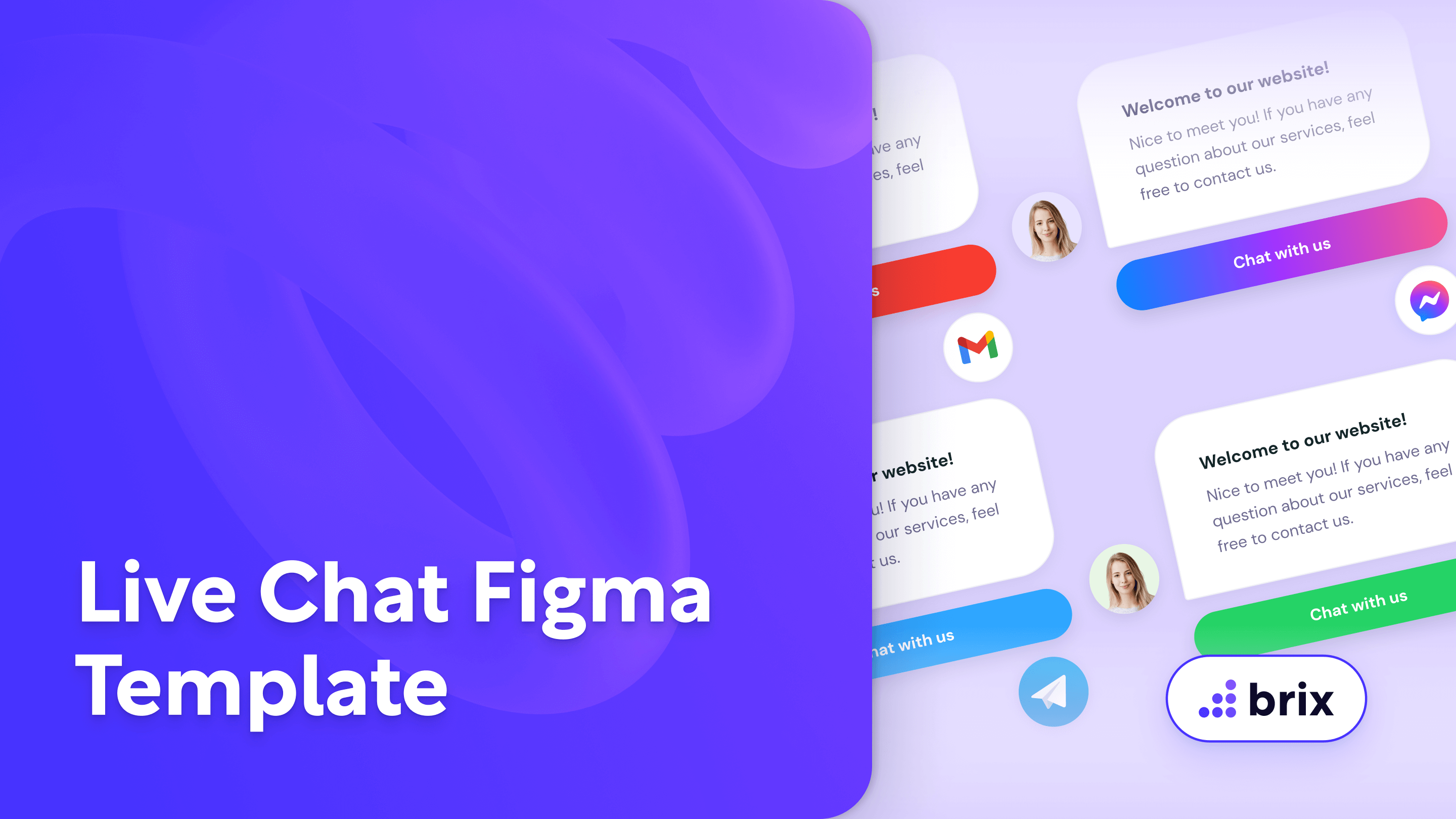 Website Live Chat Bubble | BRIX Templates