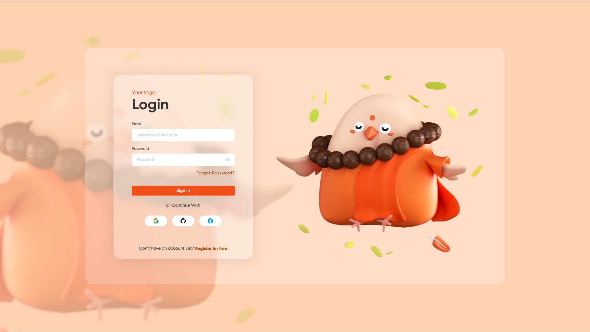 Login Page Design