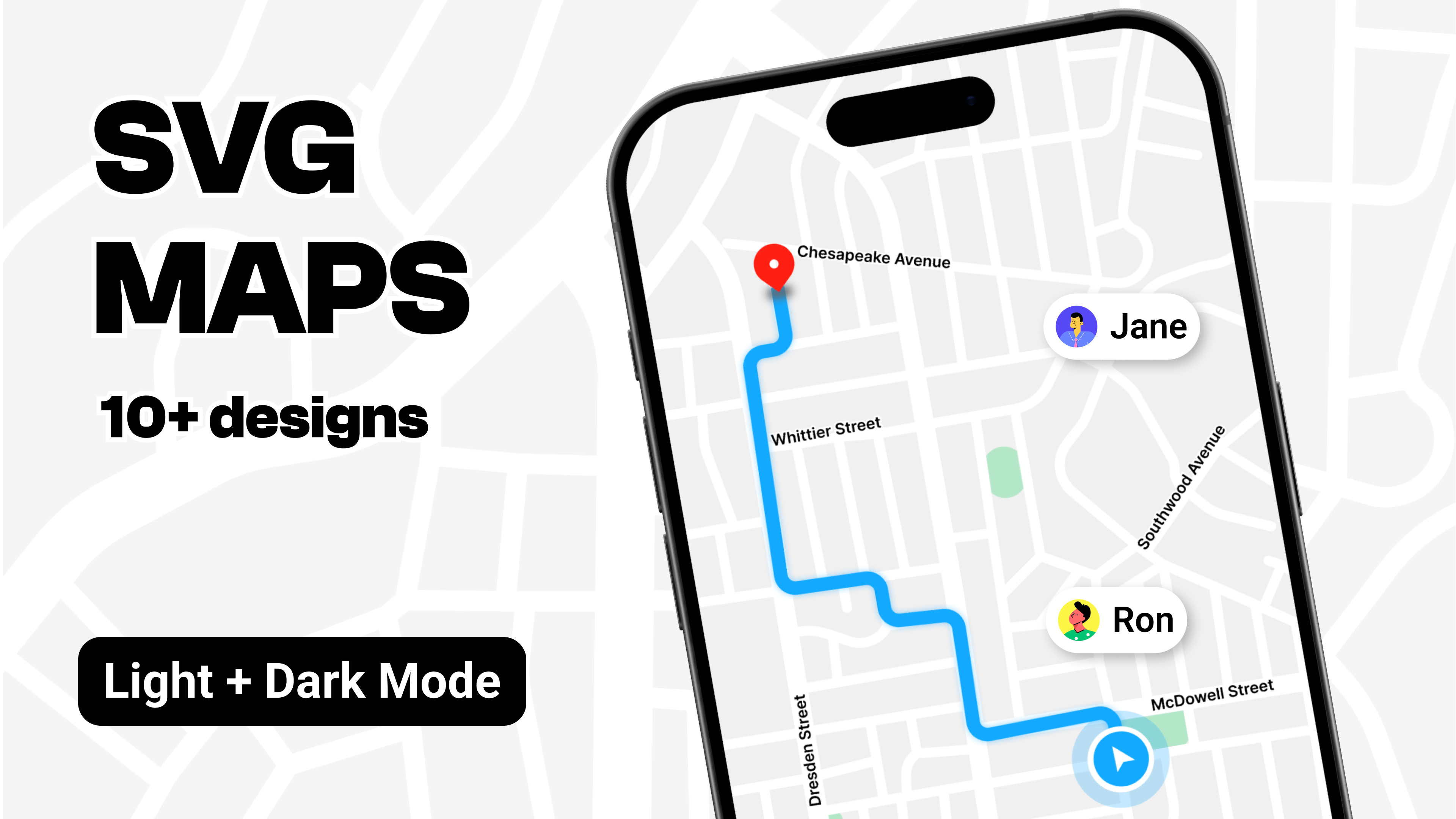 Maps SVG like Google Maps