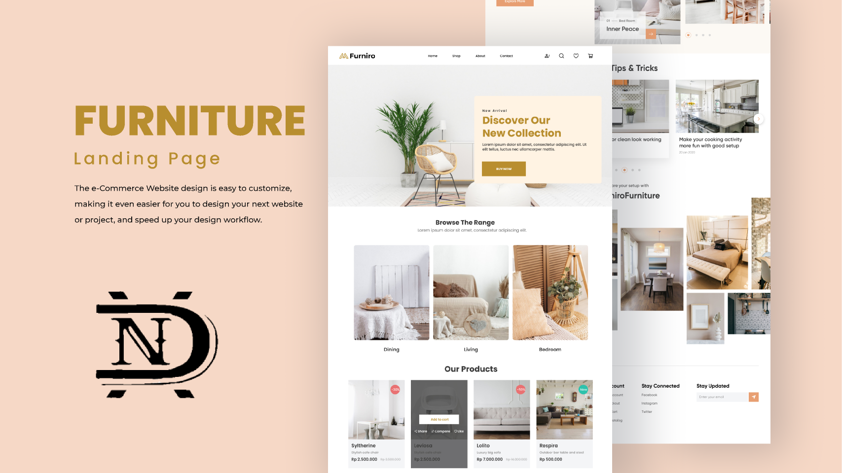 Furniture eCommerce Website UI