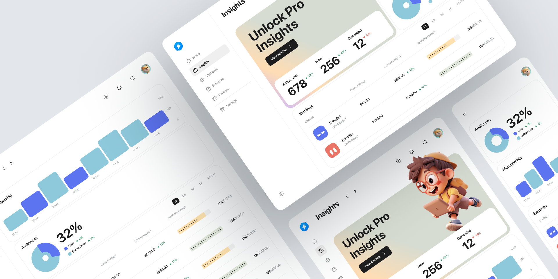 Botly - AI Chatbot Dashboard UI Templates