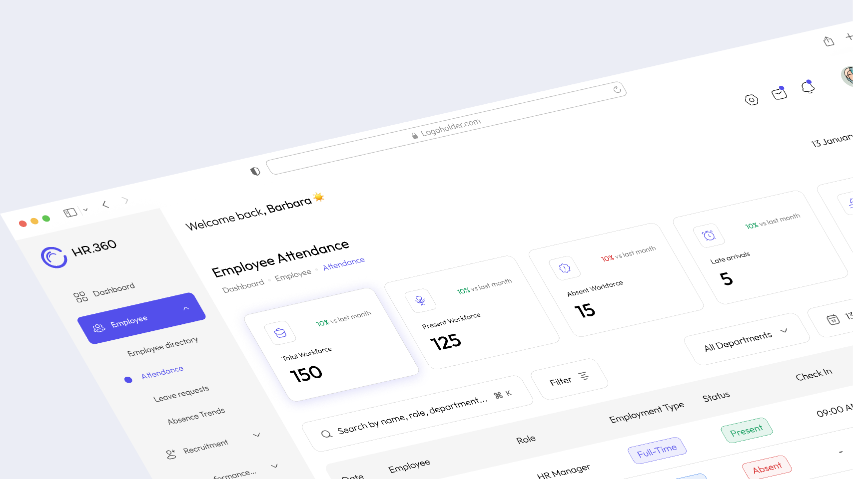 HR.360 - HR Management Dashboard