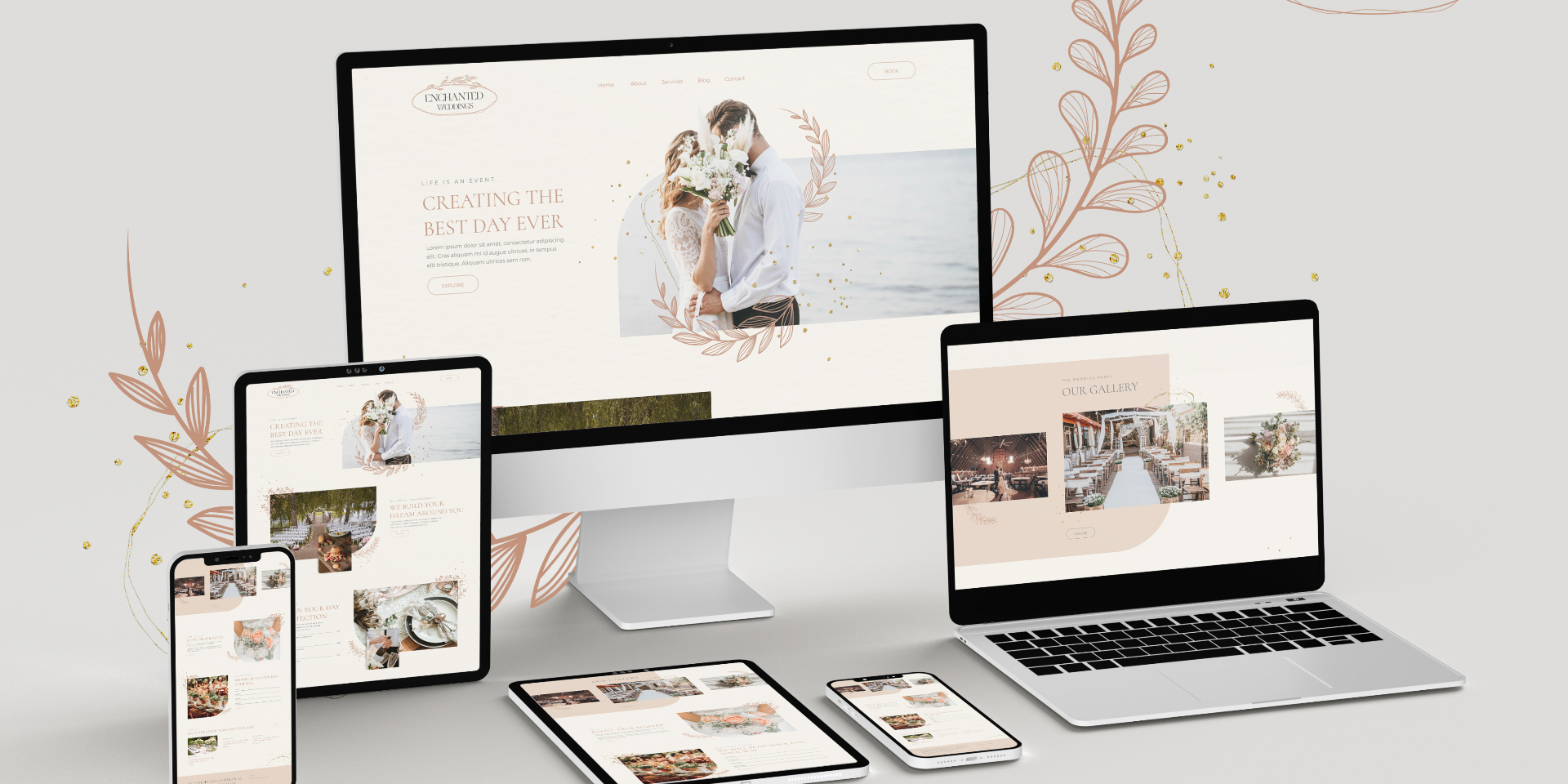 ENCHANTED WEDDINGS - Wedding - Landing page website