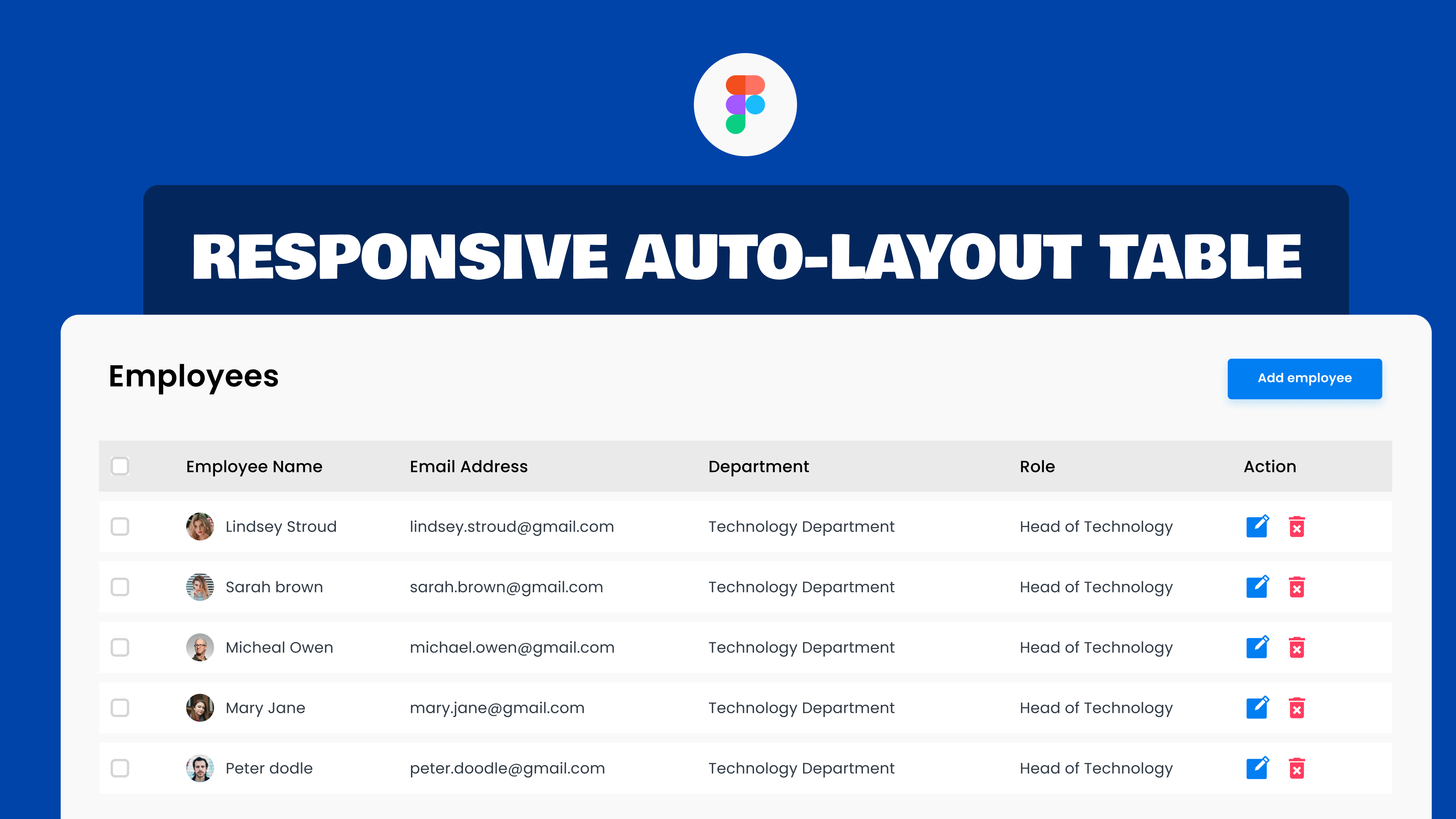 Dashboard Design with table