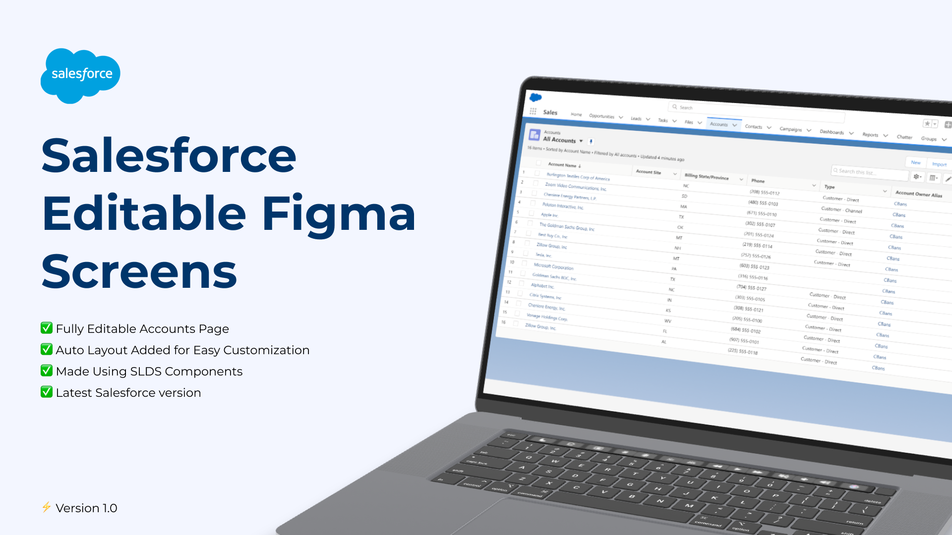 Salesforce Editable Figma Screens