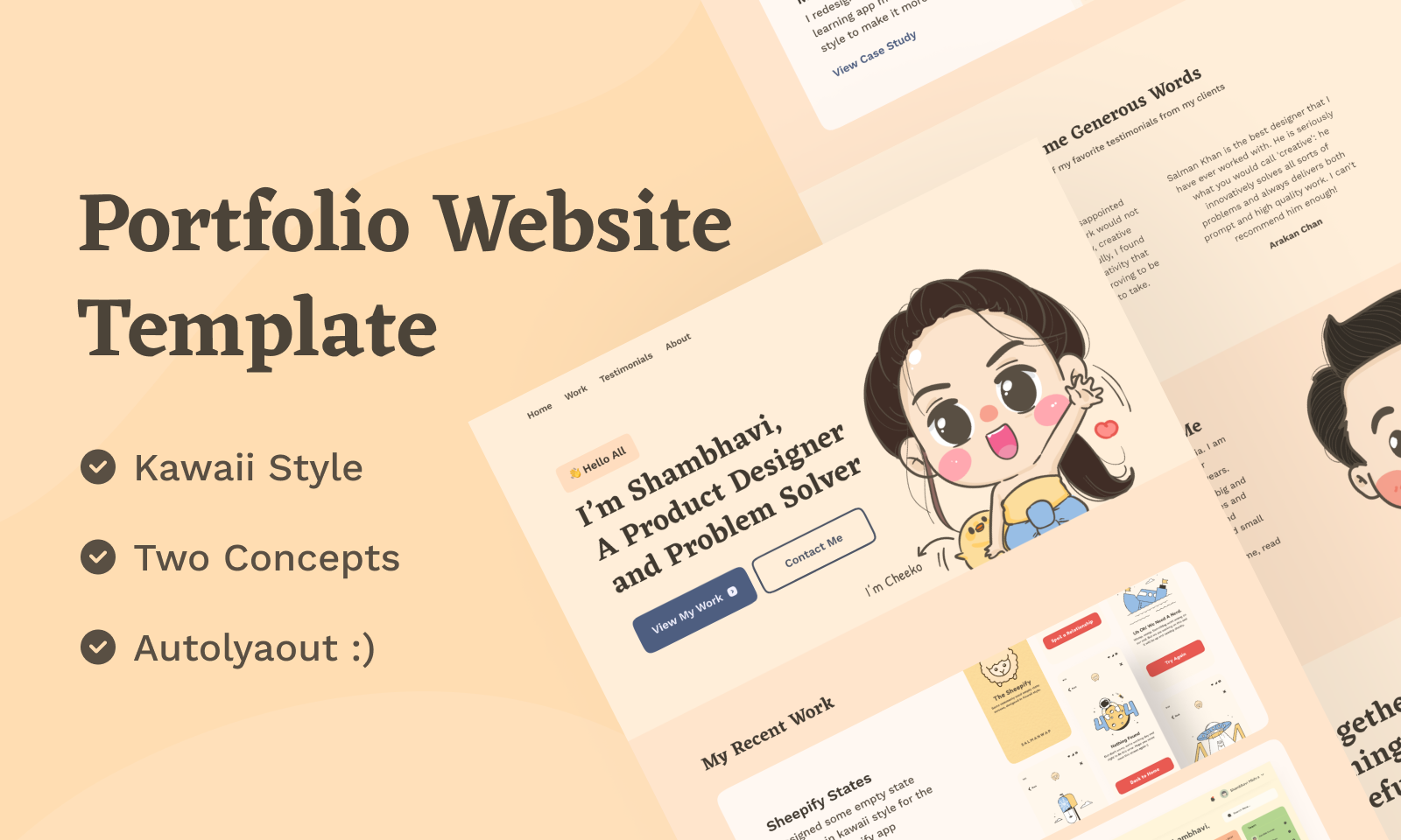 Designer Portfolio Website Template