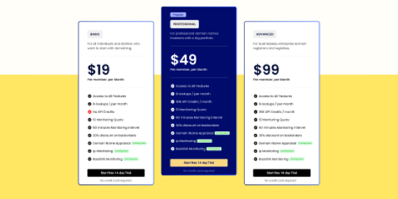 Pricing Table Pricing Plan | Payment page