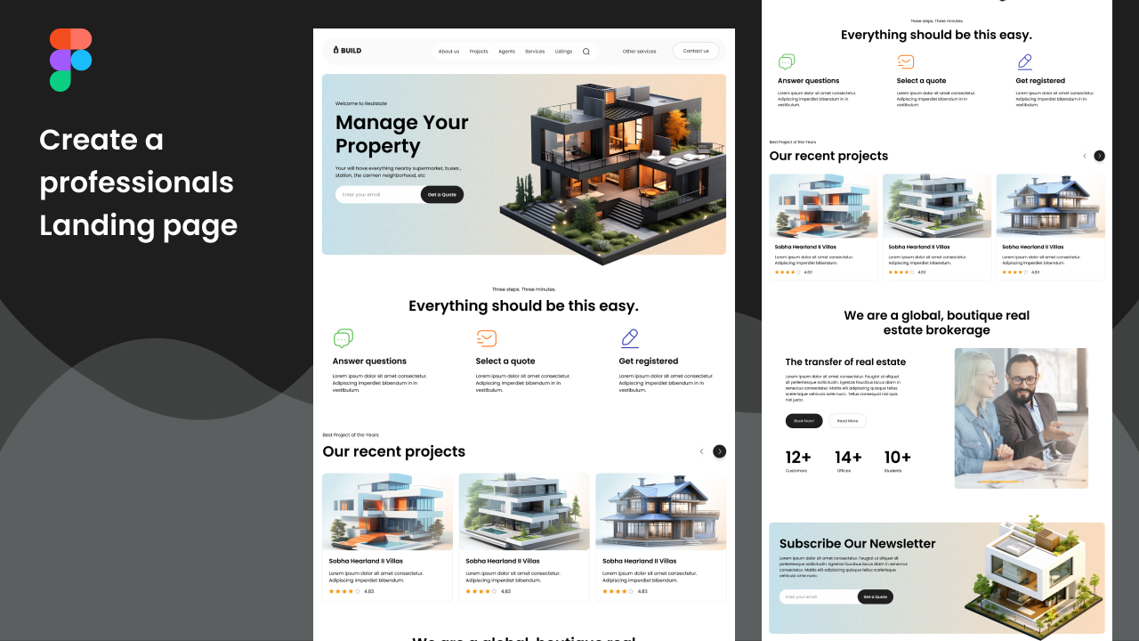 Real Estate Landing page
