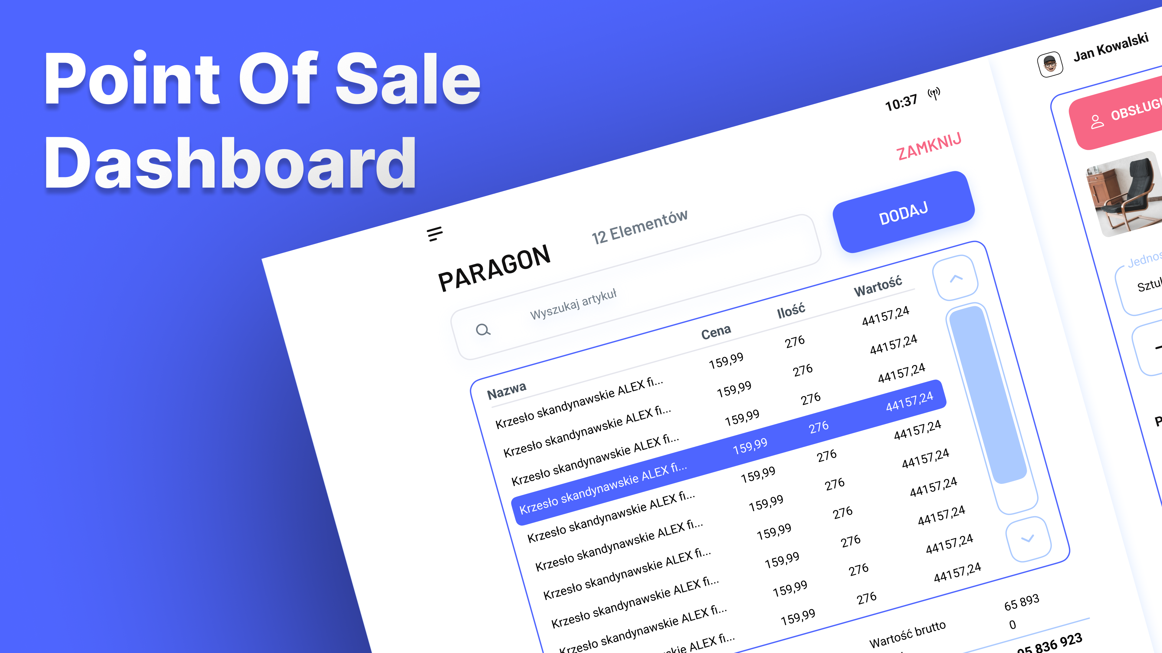 Point of Sale Dashboard | SaaS Admin Dashboard
