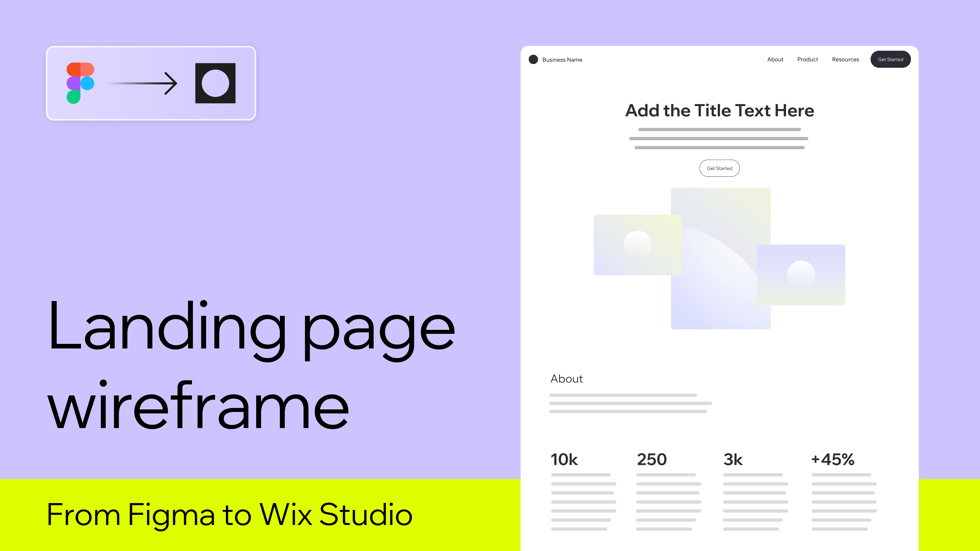 Landing Page Wireframe
