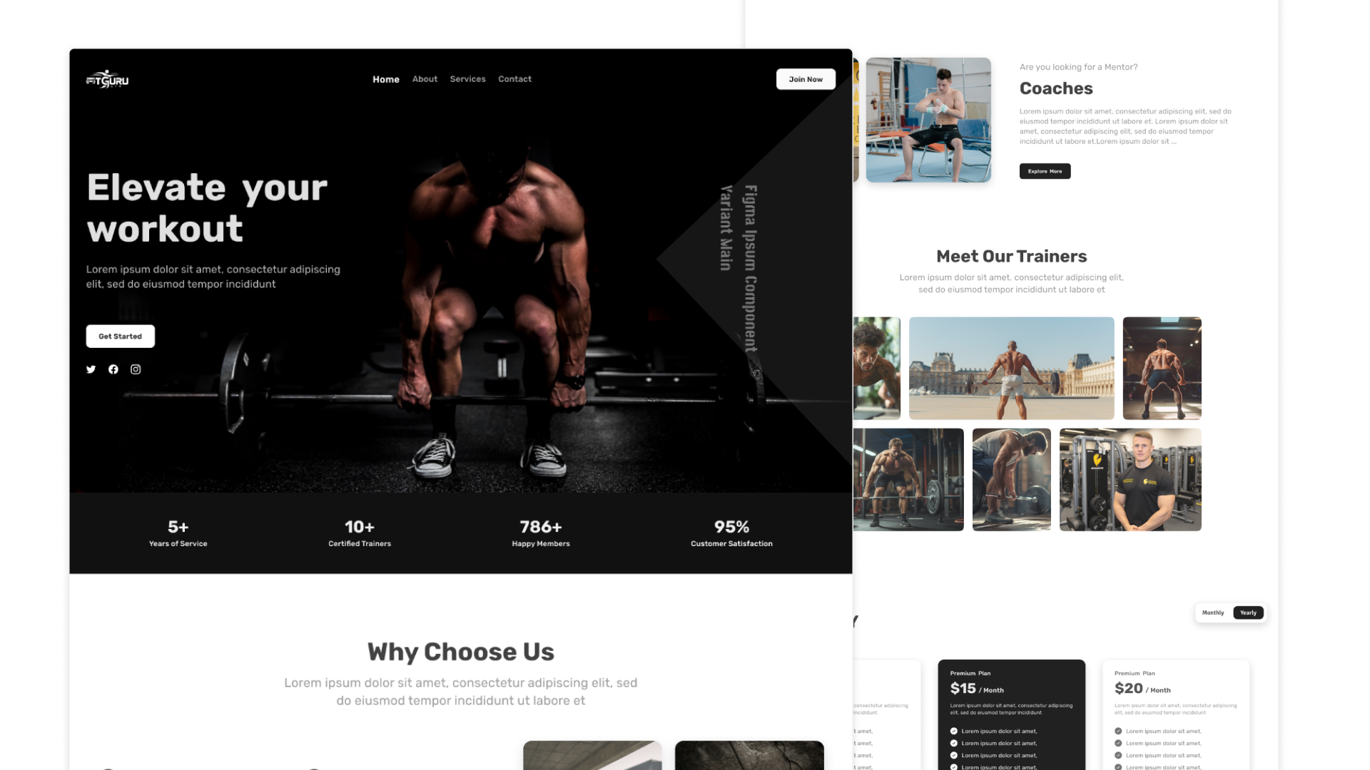GYM Landing Page