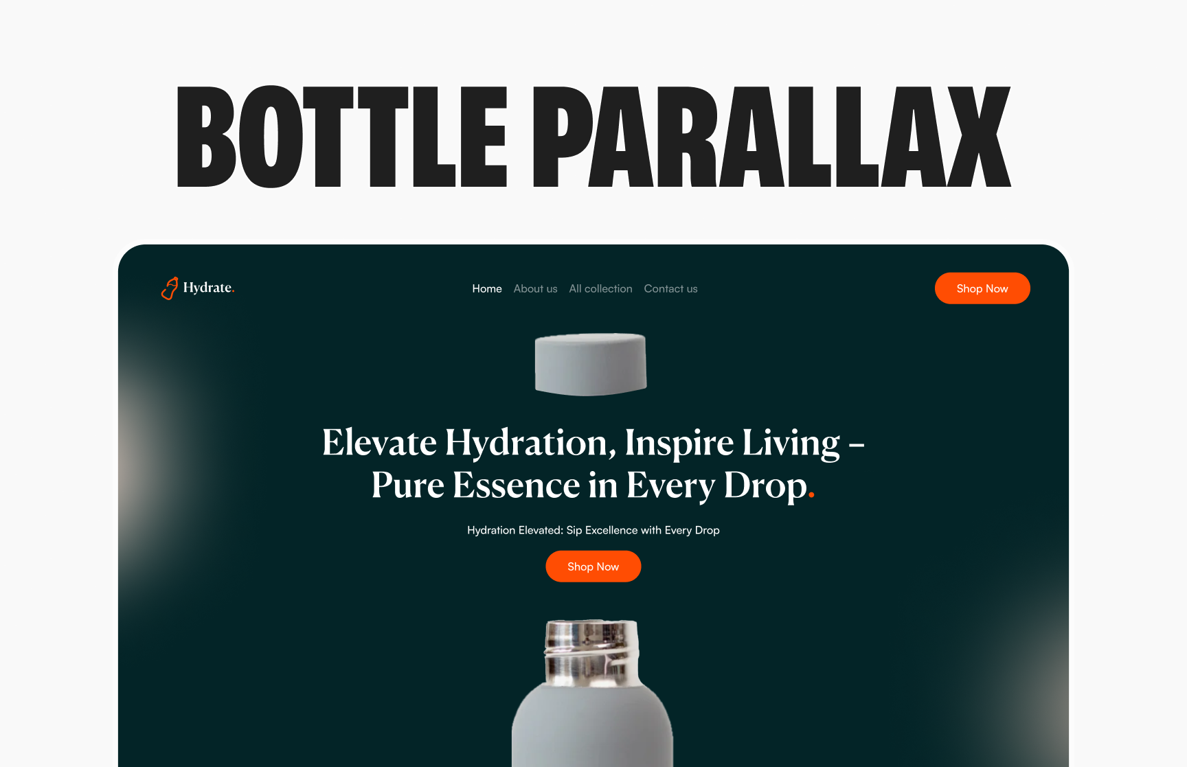 Bottle Parallax Animation