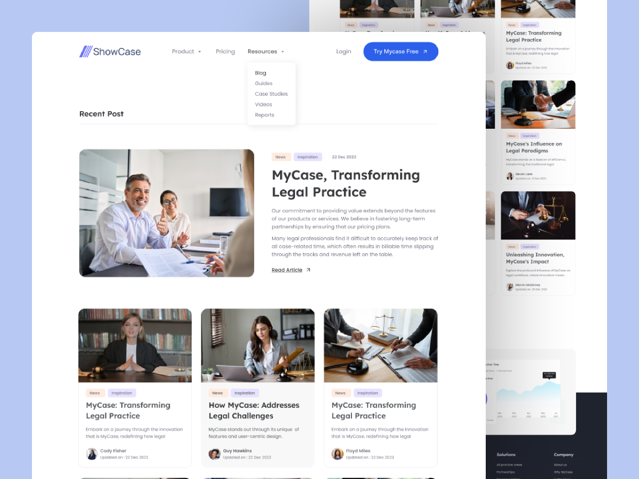 Law Firm Website Blog Page