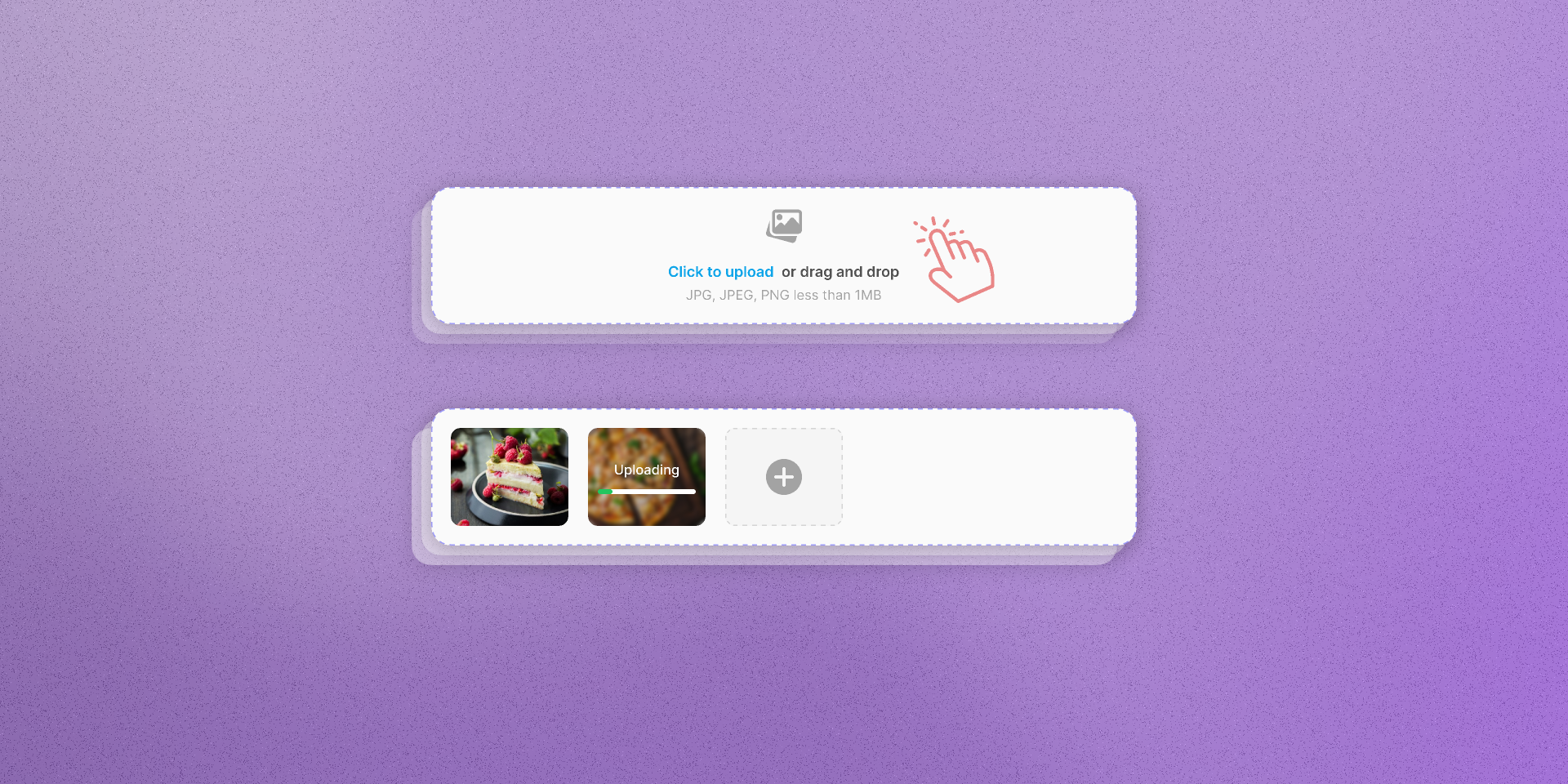 Uploading Image Field animation in FIGMA